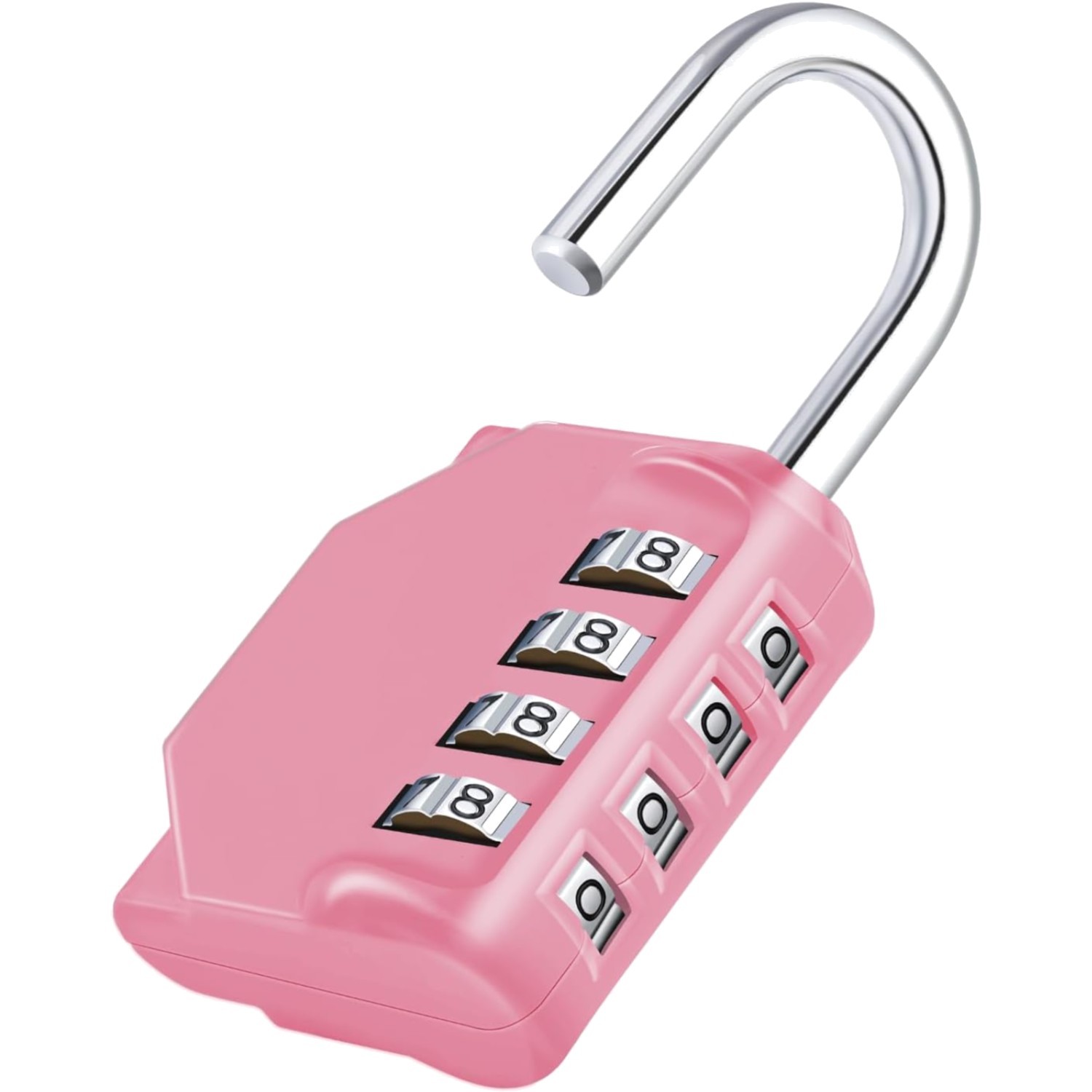 Combination Lock Heavy Duty Pink 4 Digit Resettable Outdoor Gym School Lock
