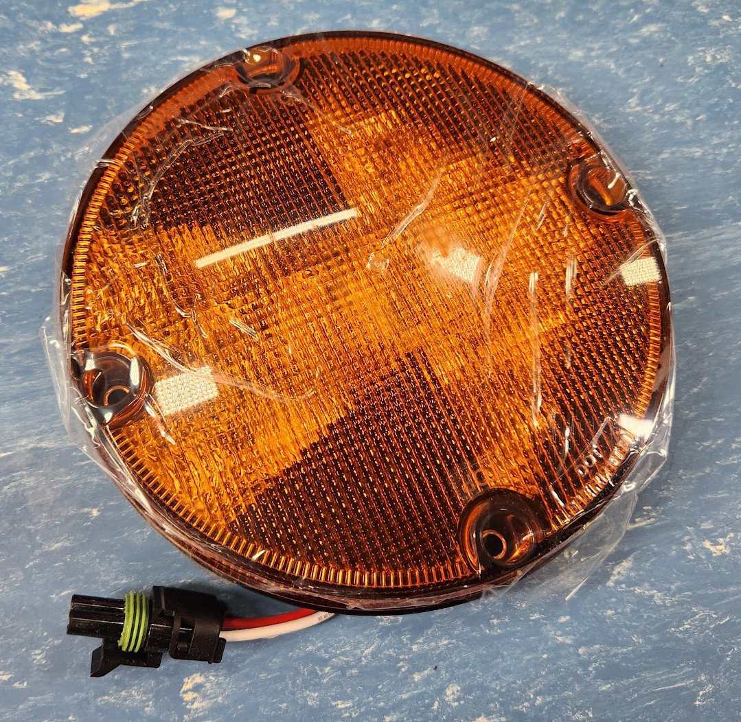 Opti-Luxx 7" Round LED Light Directional Turn Signal Amber Arrow 10063564