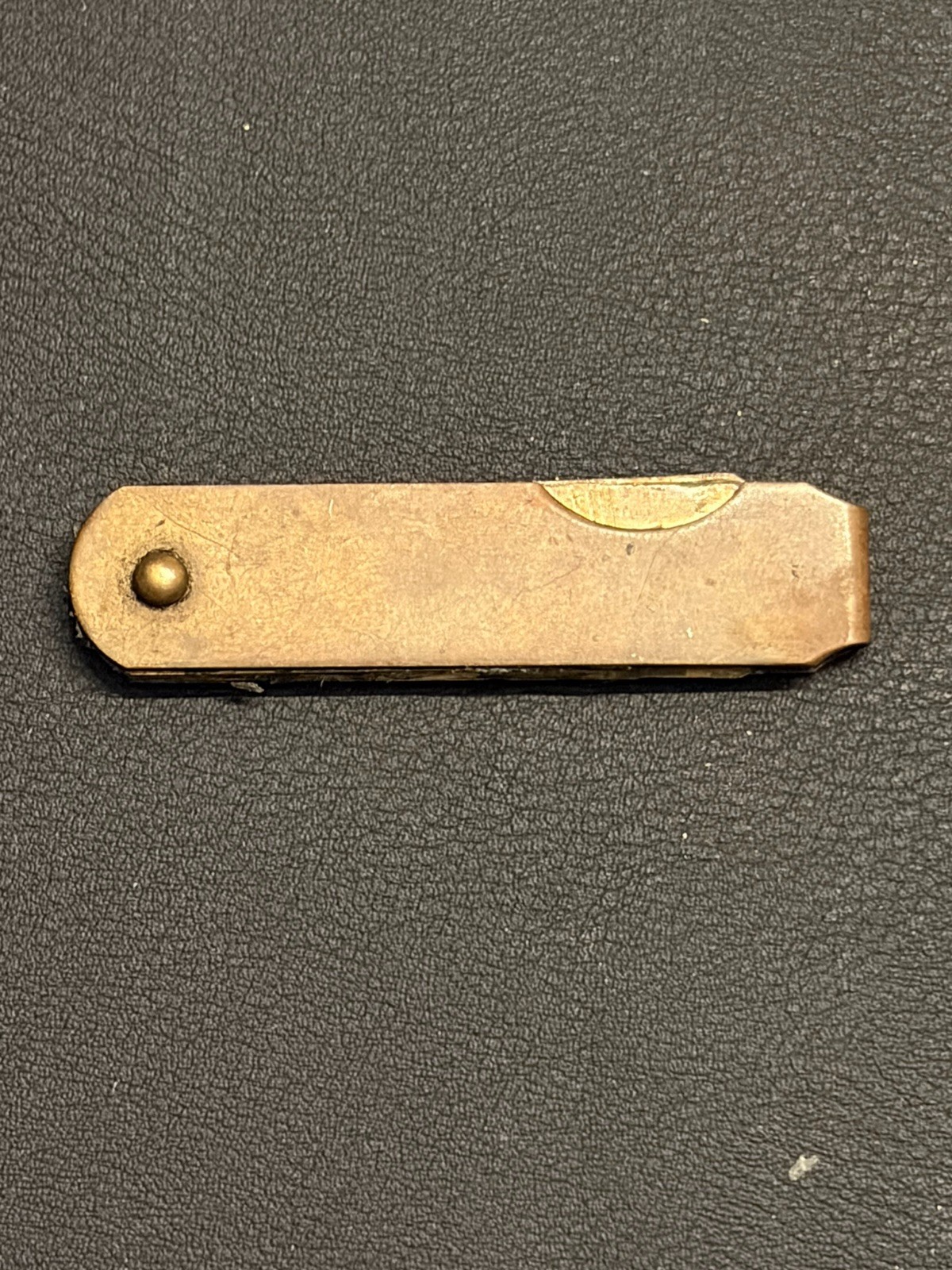 Vintage Folding Feeler Gauge Set Brass Pocket Tool Machinist 2-1/8”