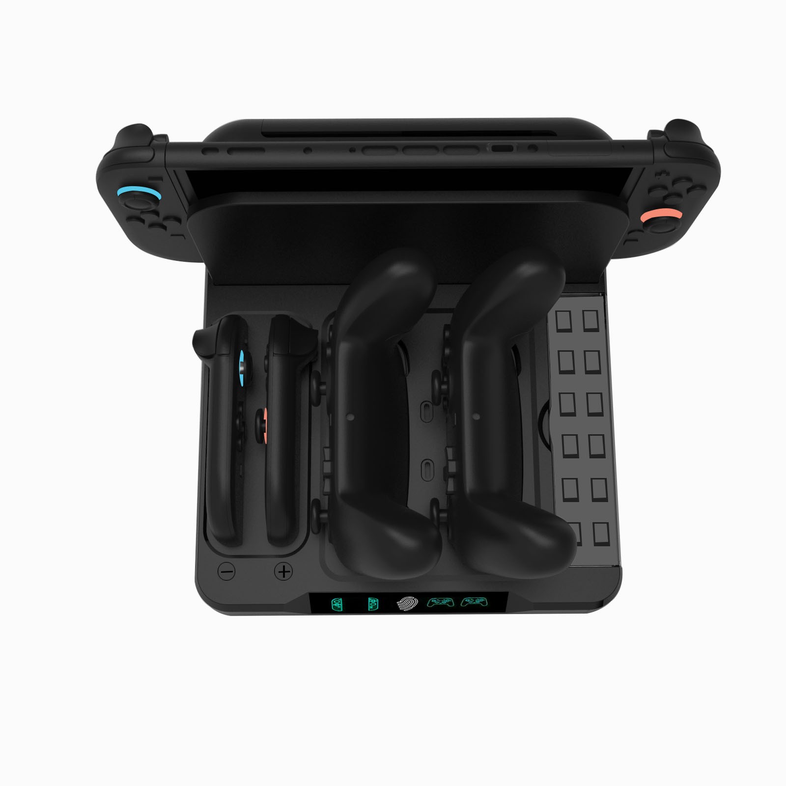 For Switch 2 pro Controller Charging Dock with RGB Lighting Console Base