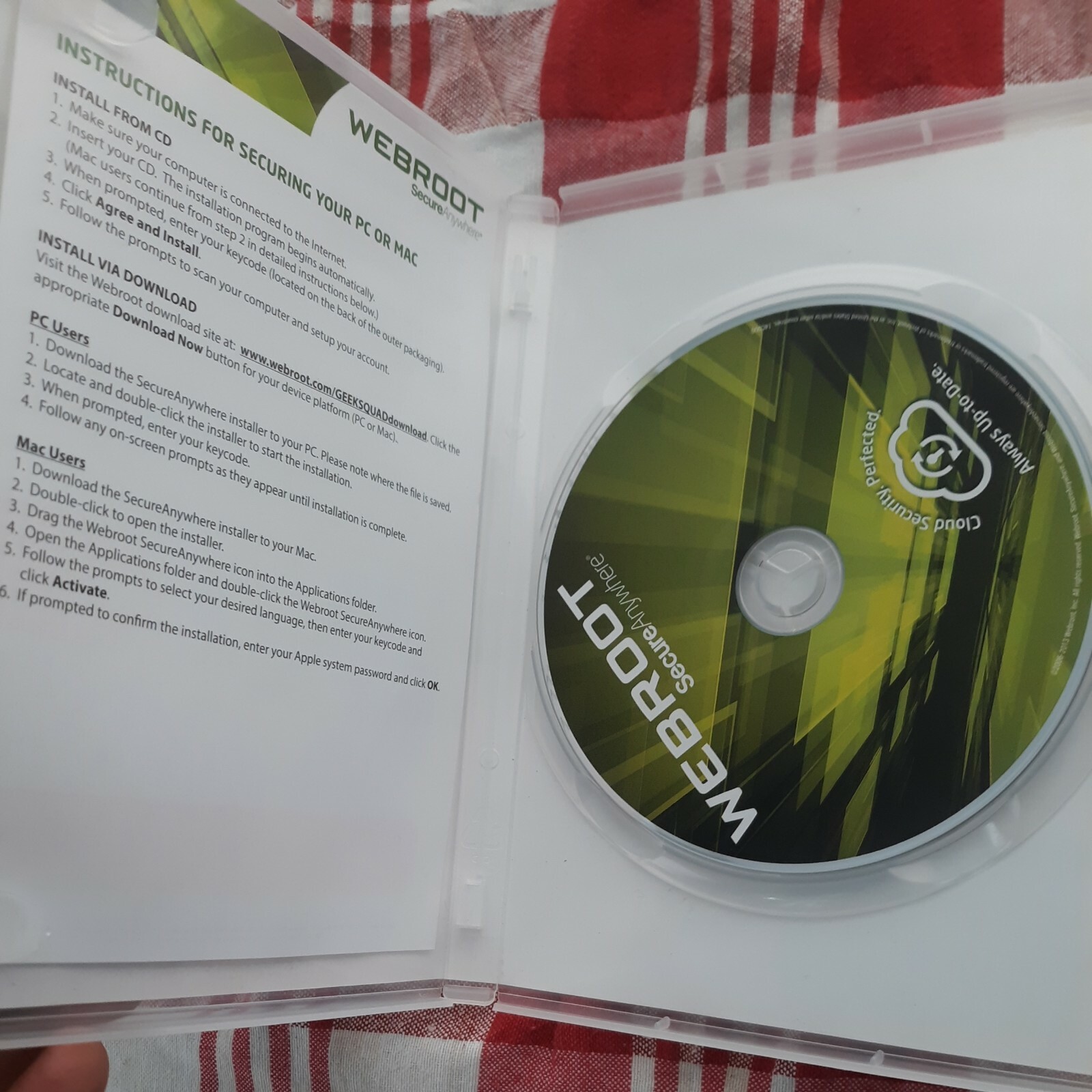 Webroot Secure Anywhere Internet Security 2 Copys OPENED but UNUSED