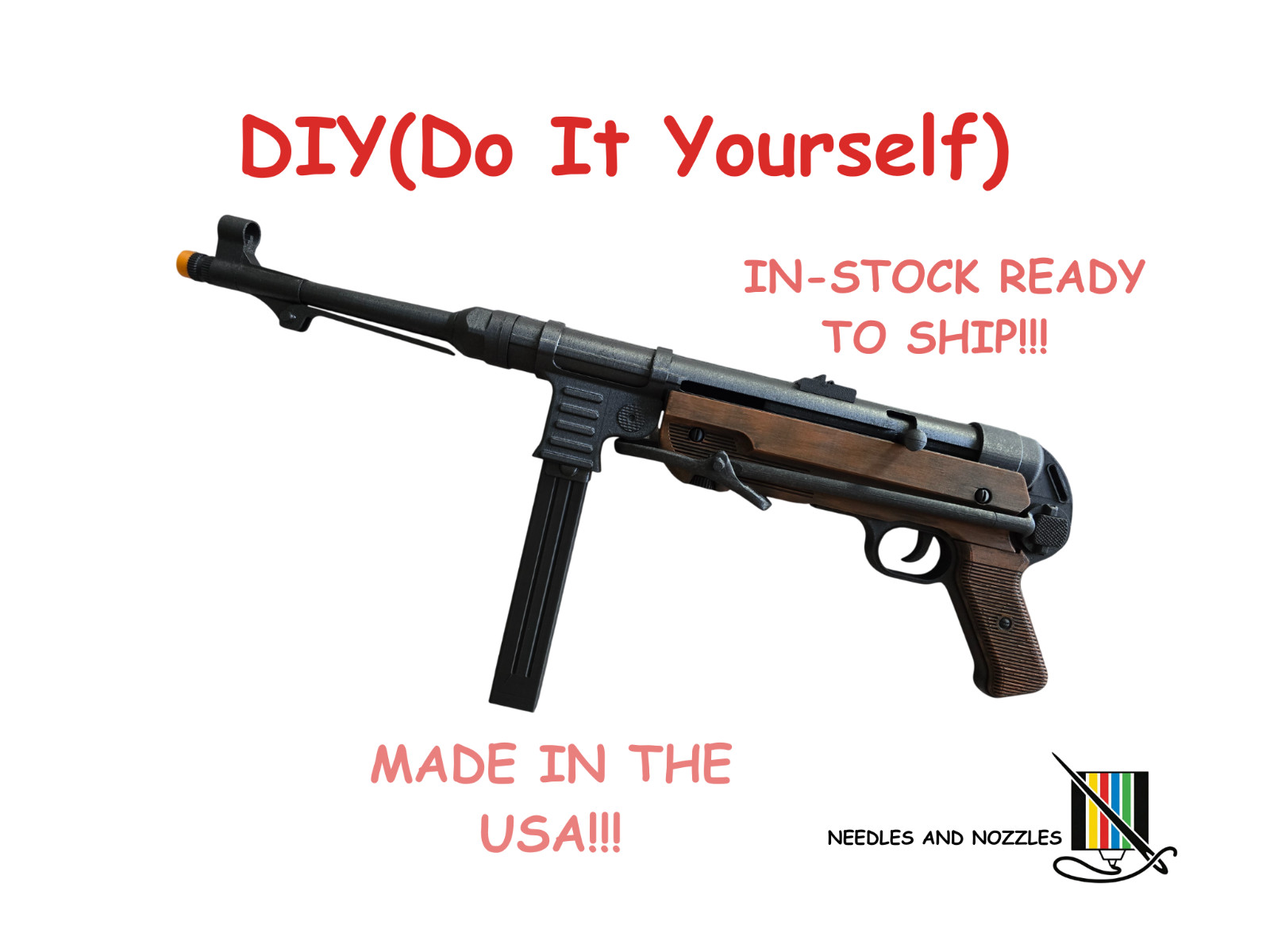 DIY (Do It Yourself) MP40 replica/Prop | 3d Printed Parts only | Non-functional