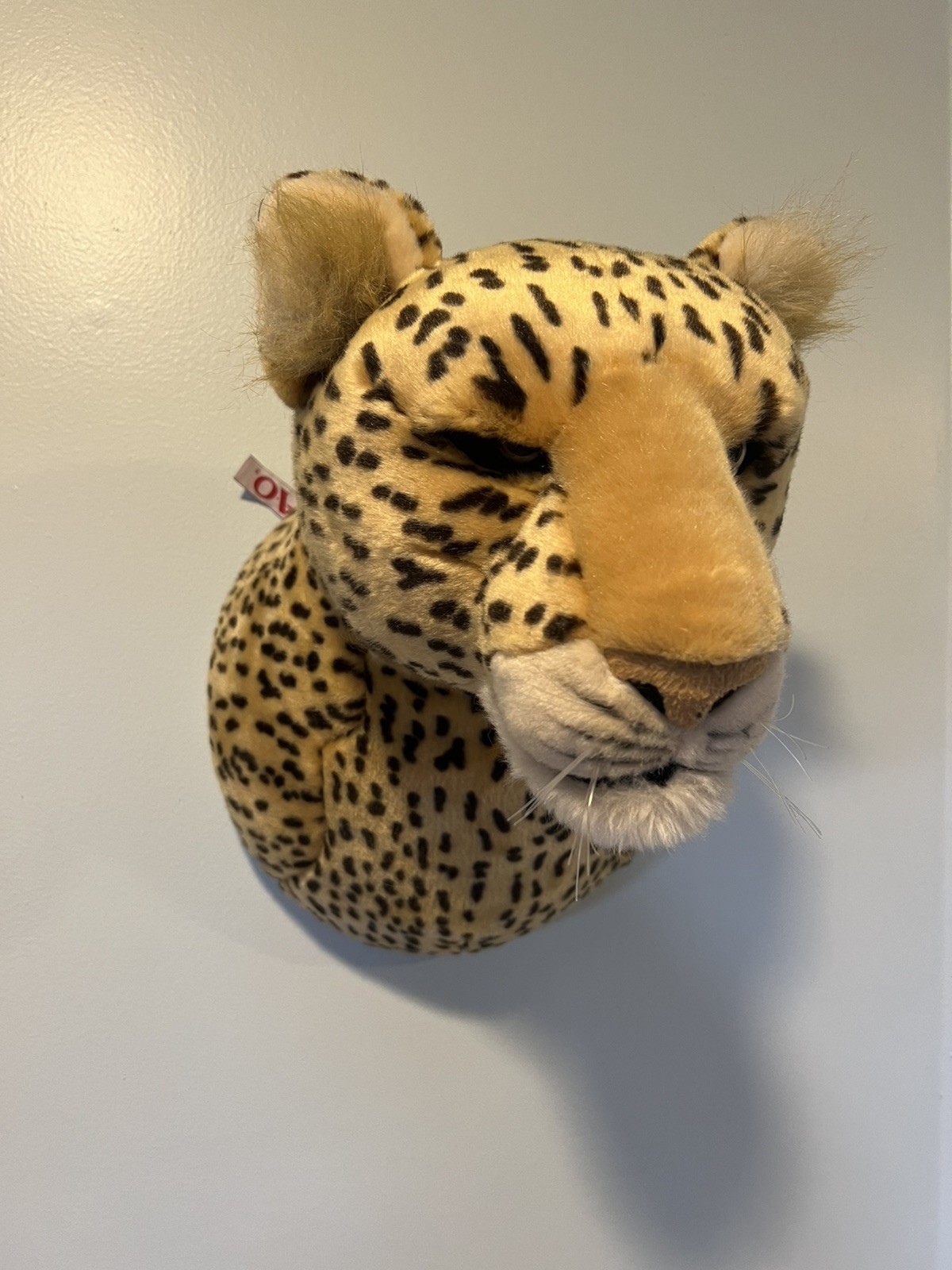 FAO Schwarz Cheetah Plush Wall Decor Head Large Kids Room Decor Rare
