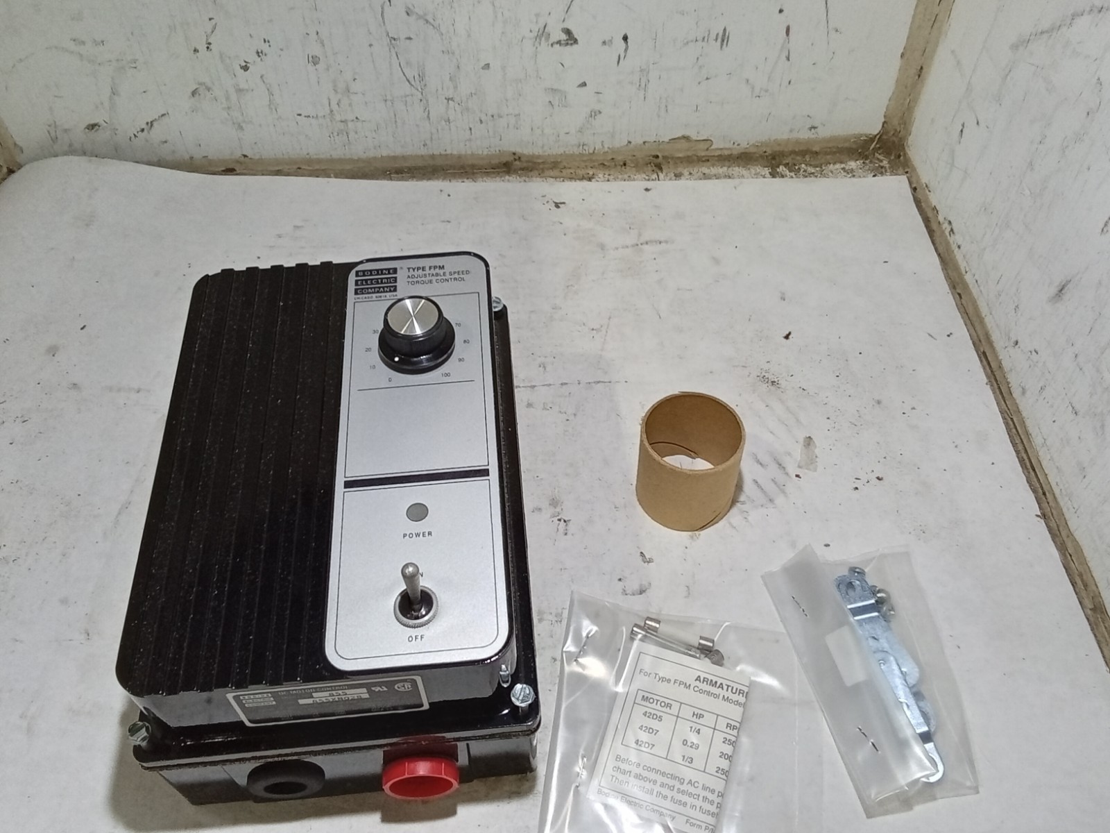 Bodine Electric 817 DC Motor Speed Control (J10B)