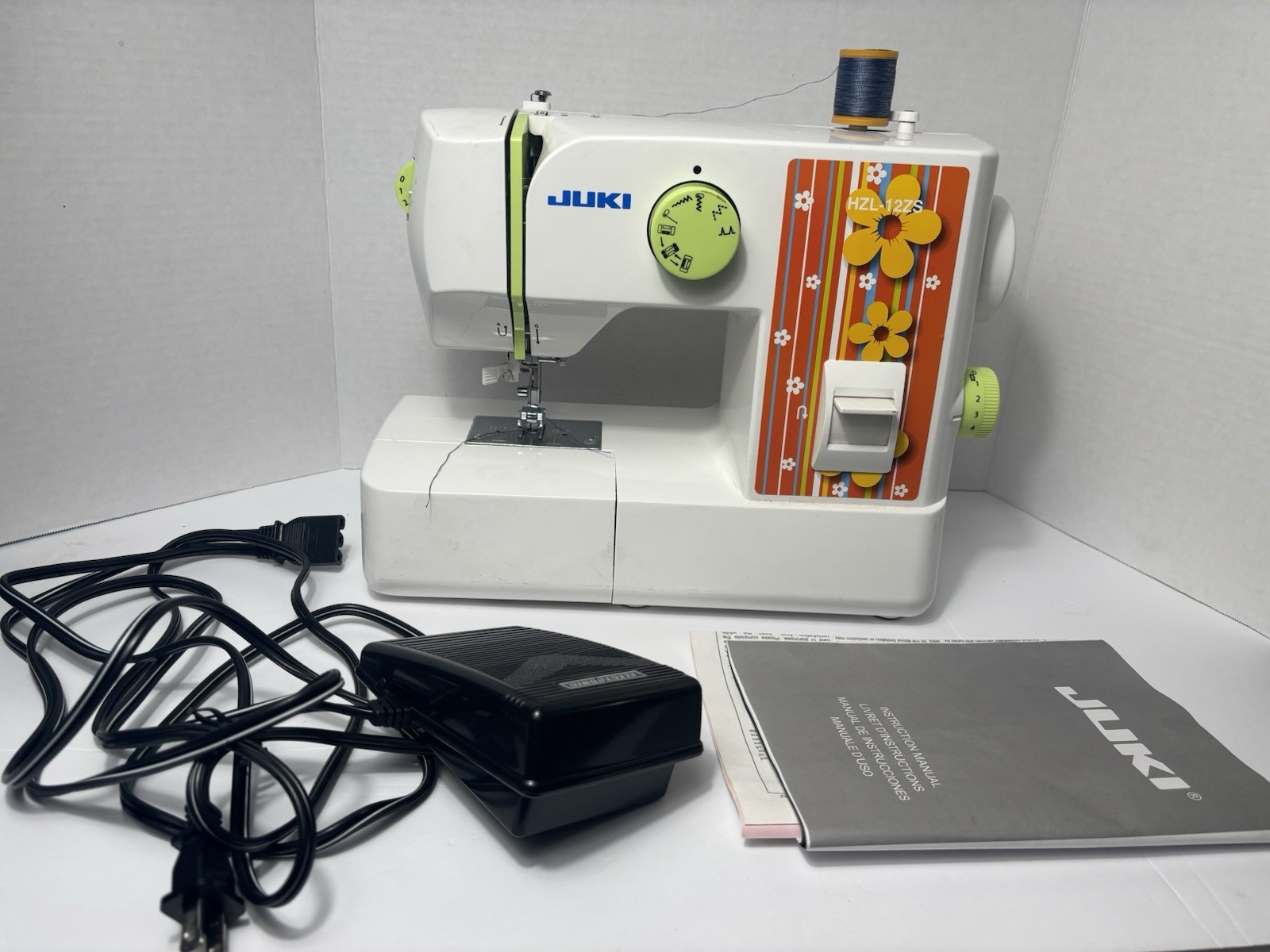 Juki HZL-12ZS Compact Mechanical Sewing Machine Used Tested