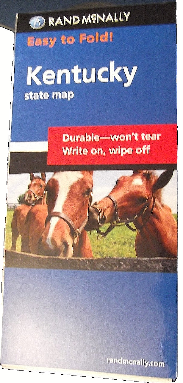 Kentucky State Rand McNally Easy to Fold Laminated Map