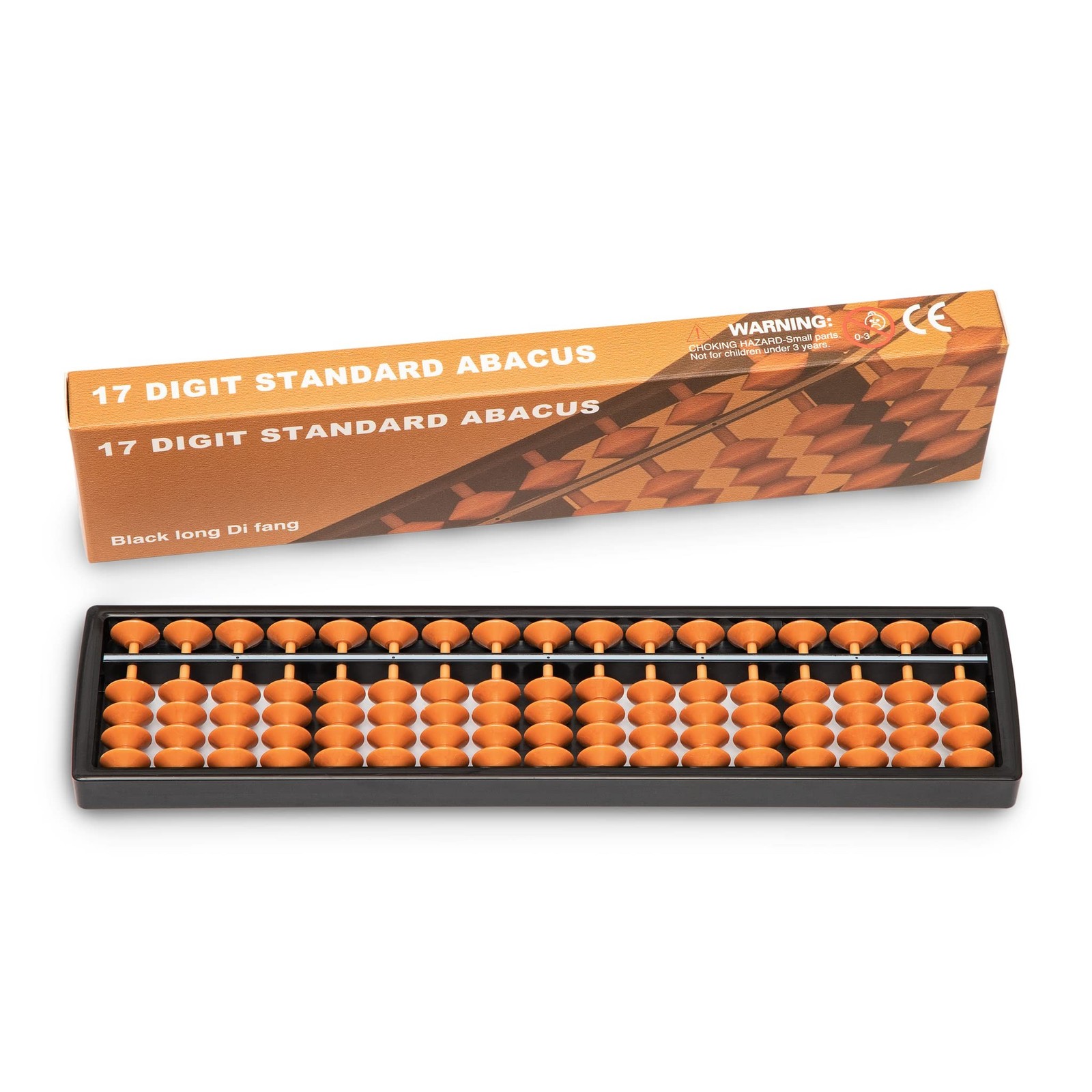 Digital Standard Abacus-25.4 cm-Professional 17-Column Soroban Calculator (Fu...
