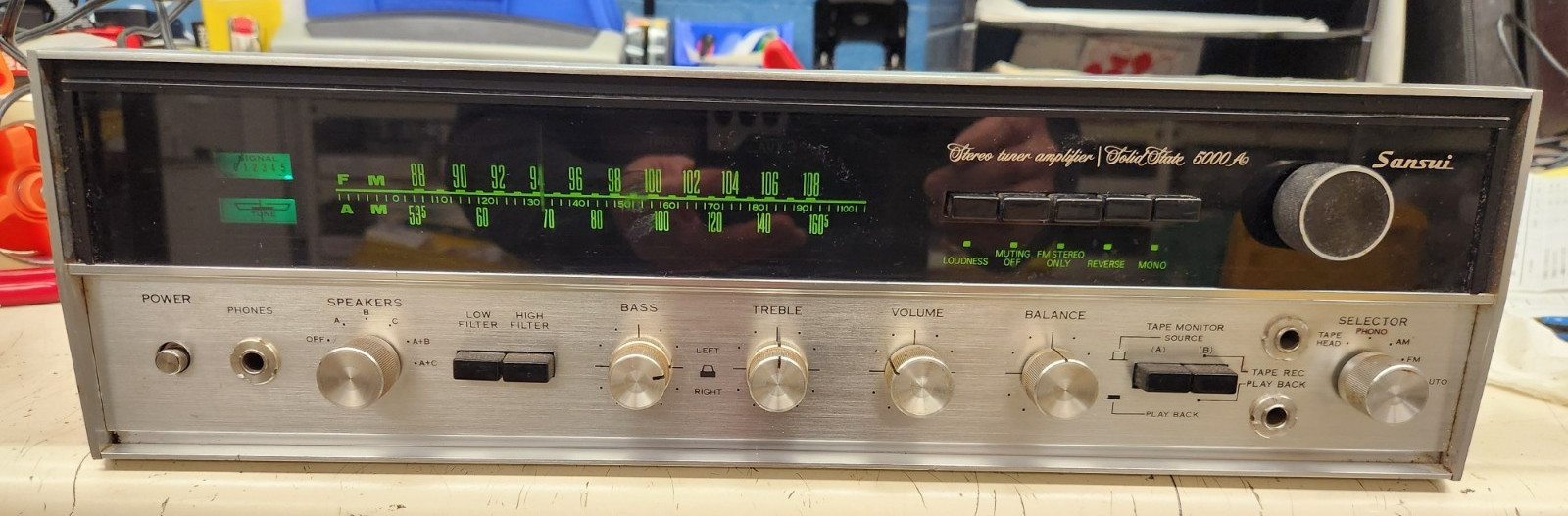 Sansui 5000A Stereo Receiver, TECHNICIAN SERVICED!, SEE LIST BELOW