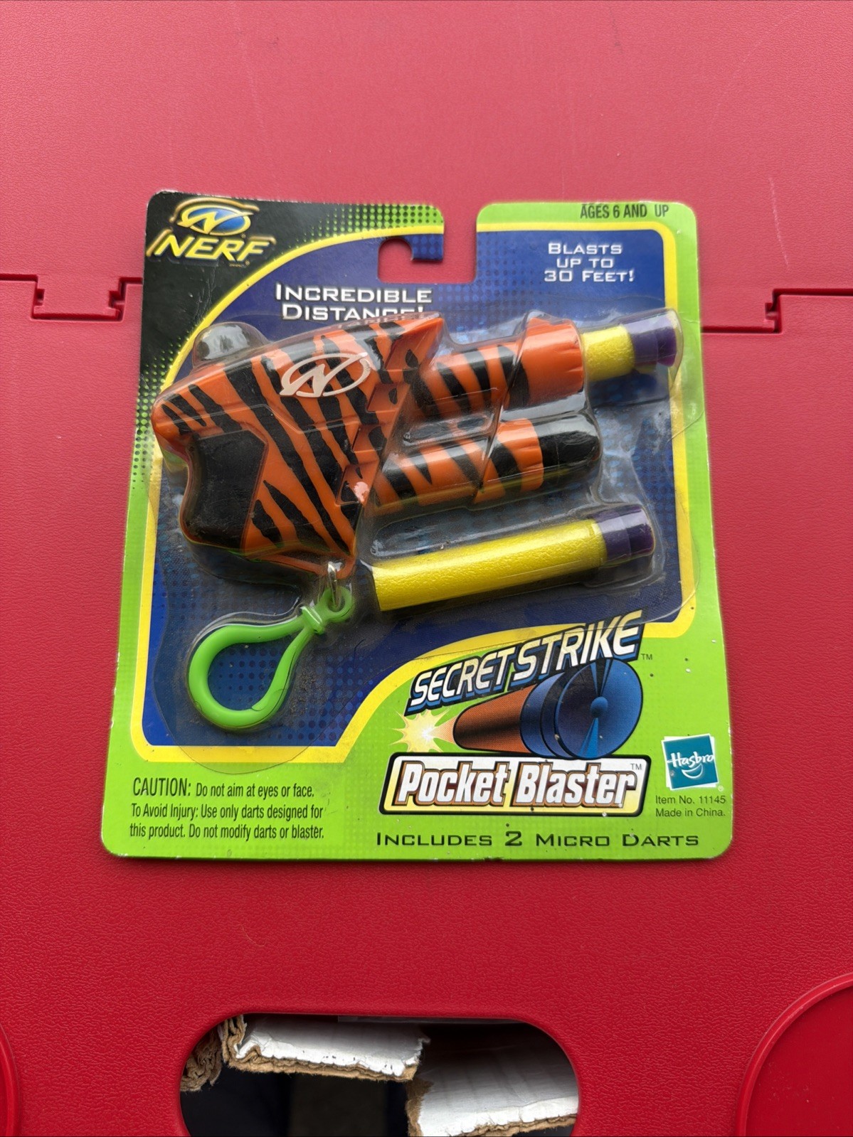 Nerf Secret Strike Pocket Blaster Tiger Stripes 2001 Oddzon Vintage RARE Larami