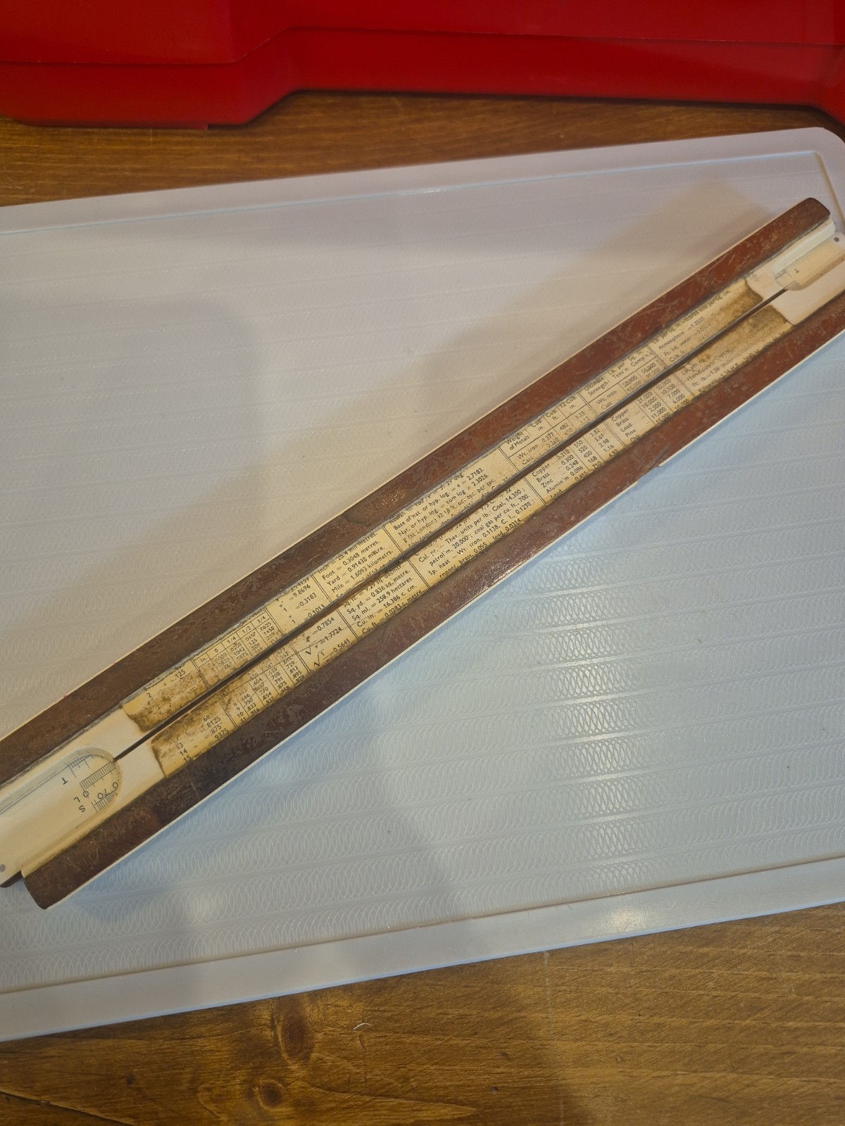Vintage PIC Engine Divider Slide Rule With Cursor Engineering Calculator Tool