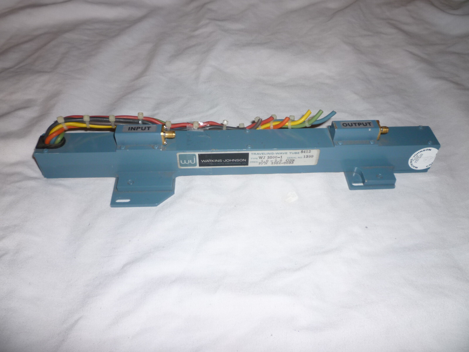 WATKINS-JOHNSON WJ 3500-1 WAVE TUBE
