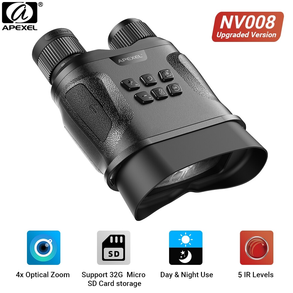 APEXEL Digital Night Vision Binoculars Outdoor  Infrared 1080P Hunting Camping