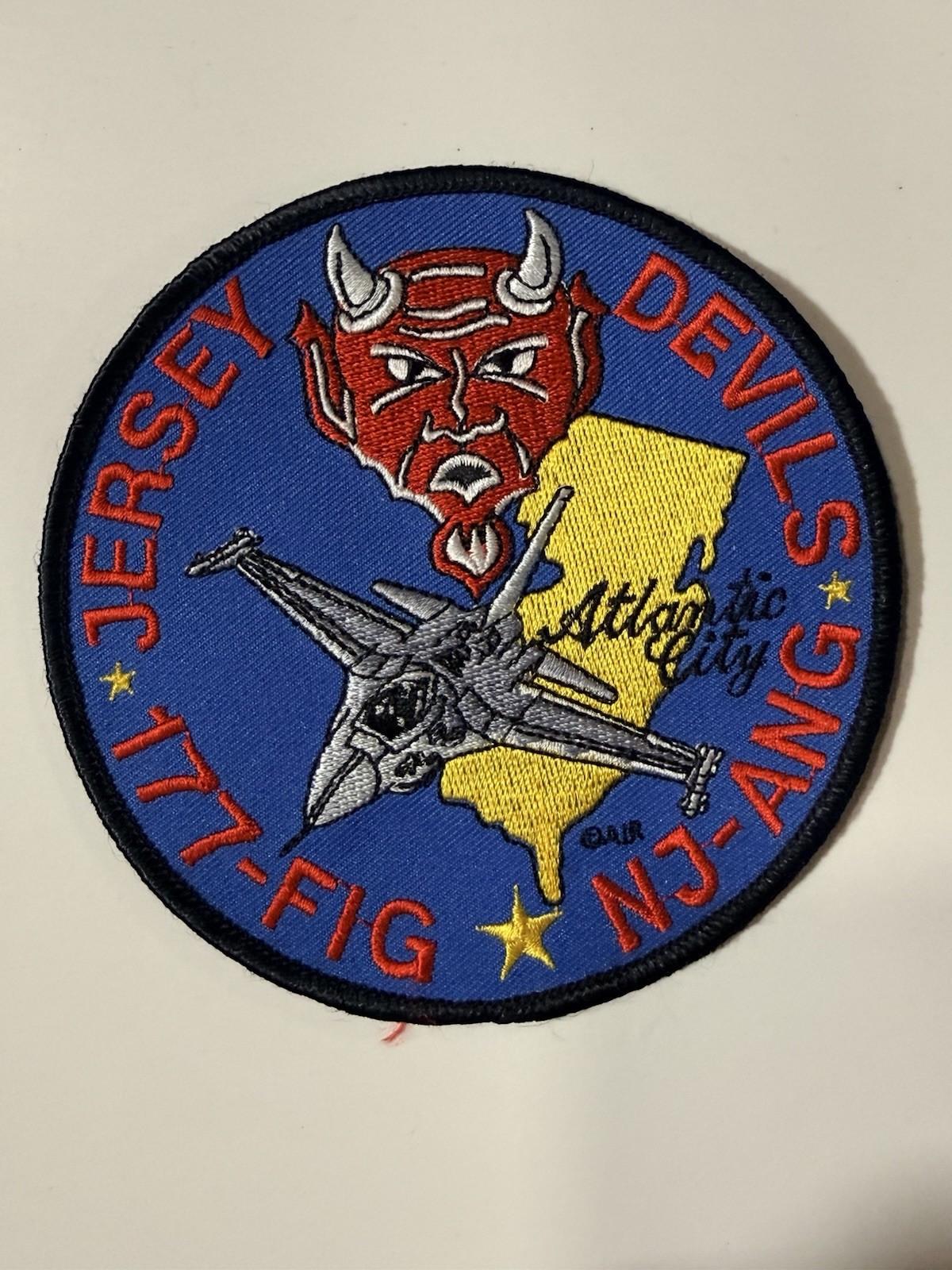 Original USAF 177th FIG - “Jersey Devils” - New Jersey Air National Guard Patch