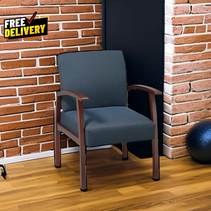 Deluxe Guest Chair Cherry/Midnight Blue