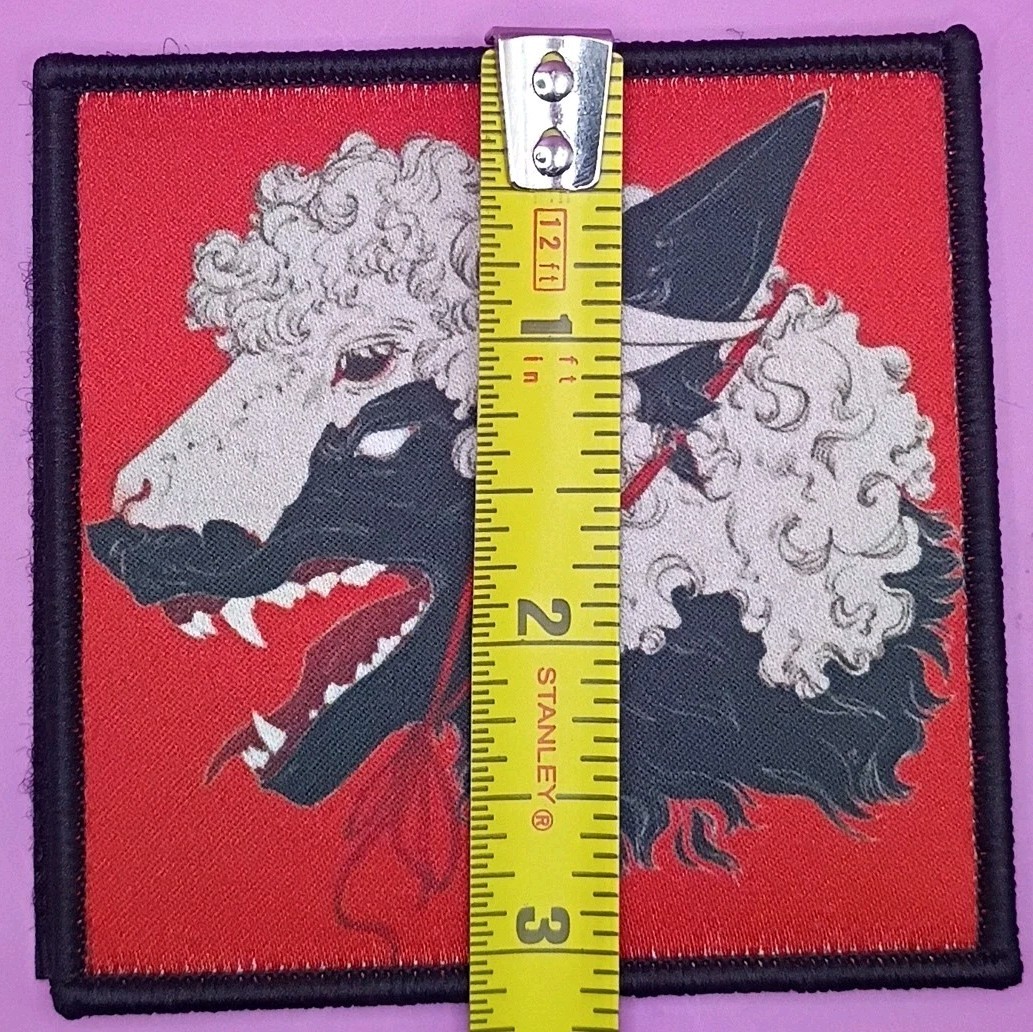 Wolf in Sheeps Clothing Tactical Morale Patch Screen Printed Hook Back NEW