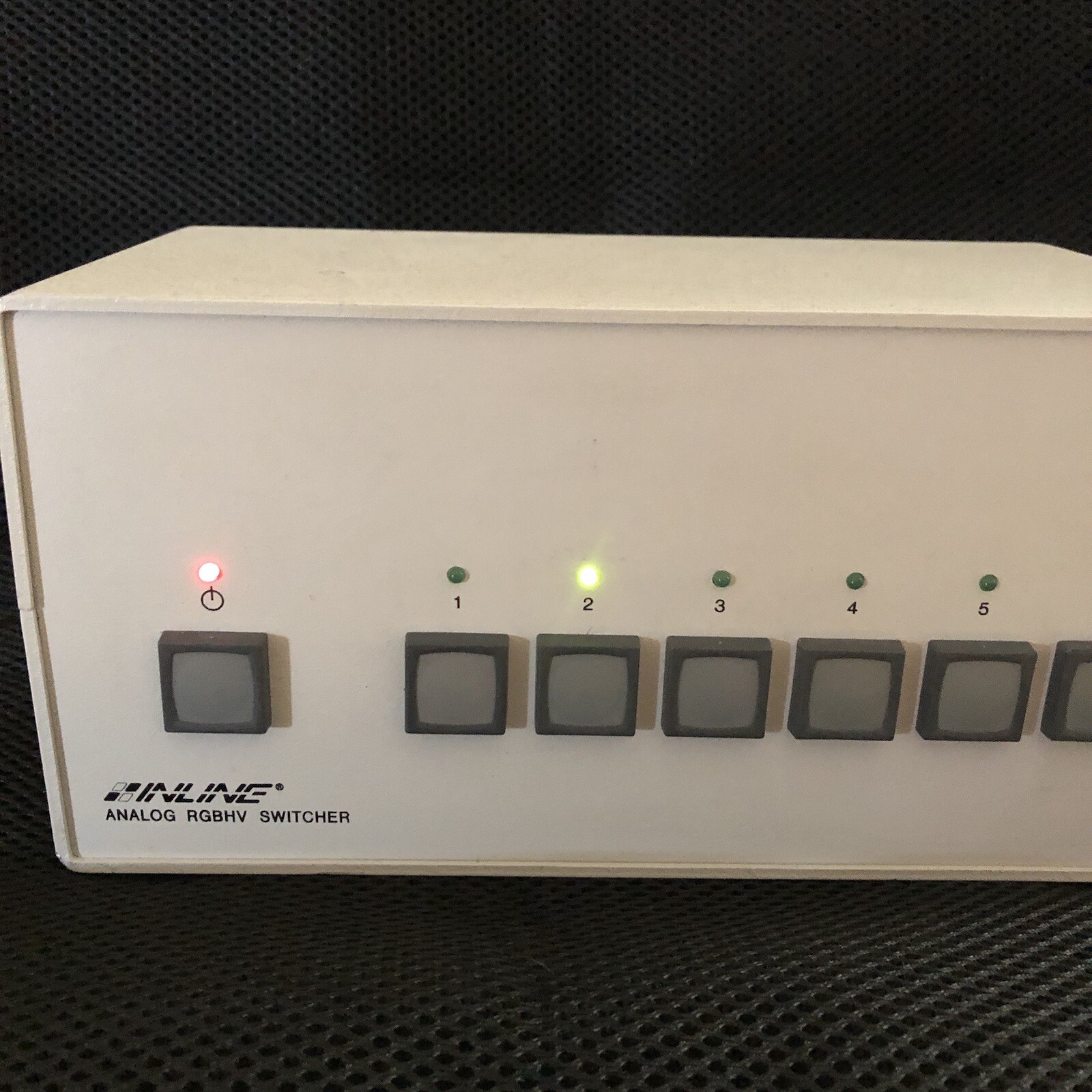 Inline IN3556 RGBHV Analog Switcher 6 inputs. power on. untested