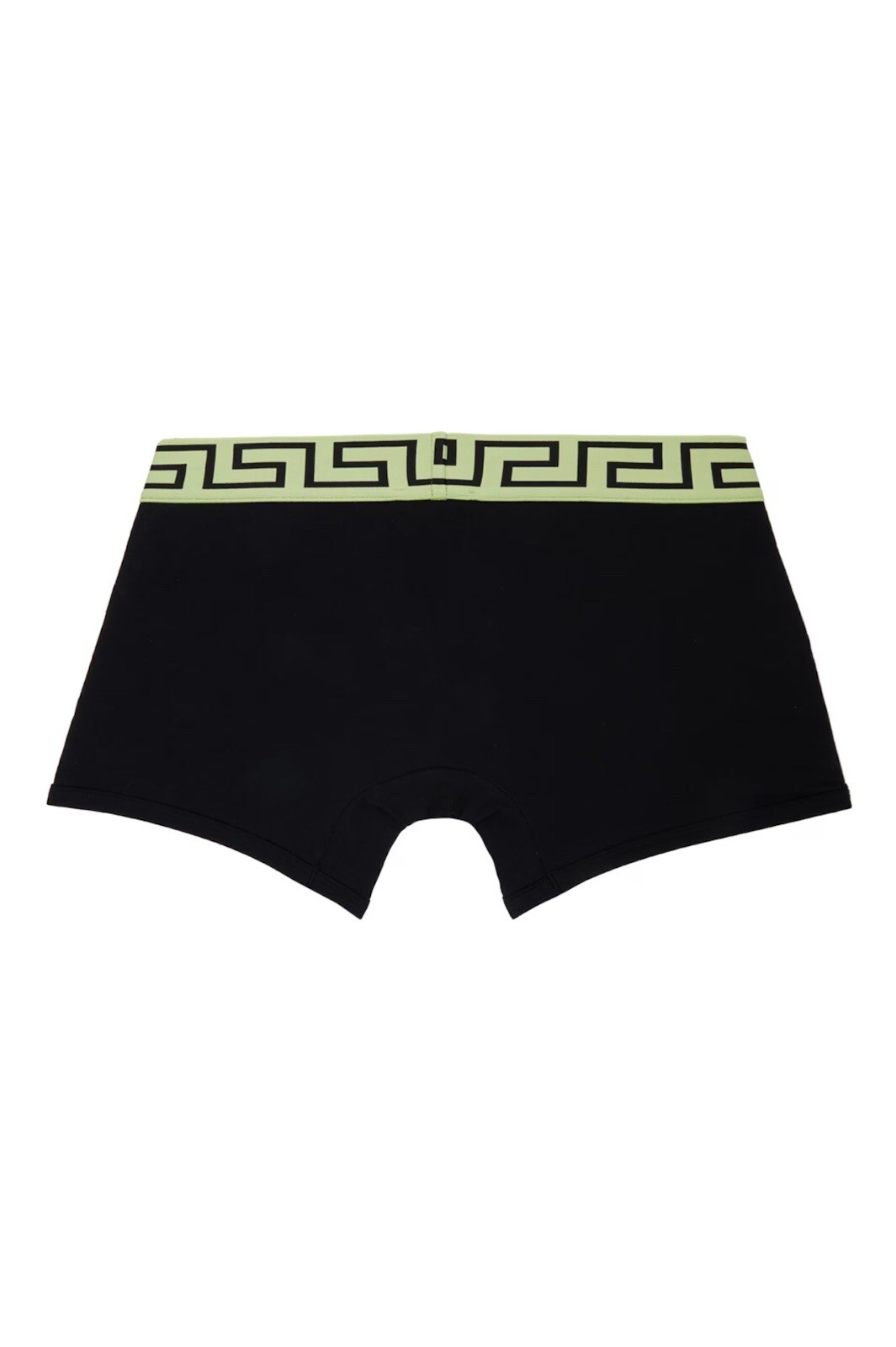 NWT Versace Mens Greca Border Trunk Brief Black Neon Green Size 4 Small