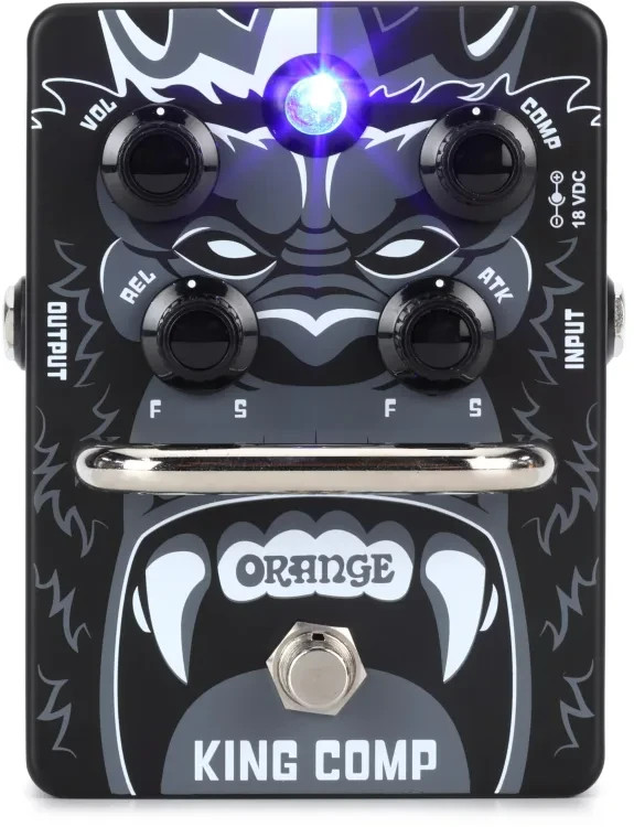 Brand New Orange King Comp VCA Electric Guitar Compressor Pedal