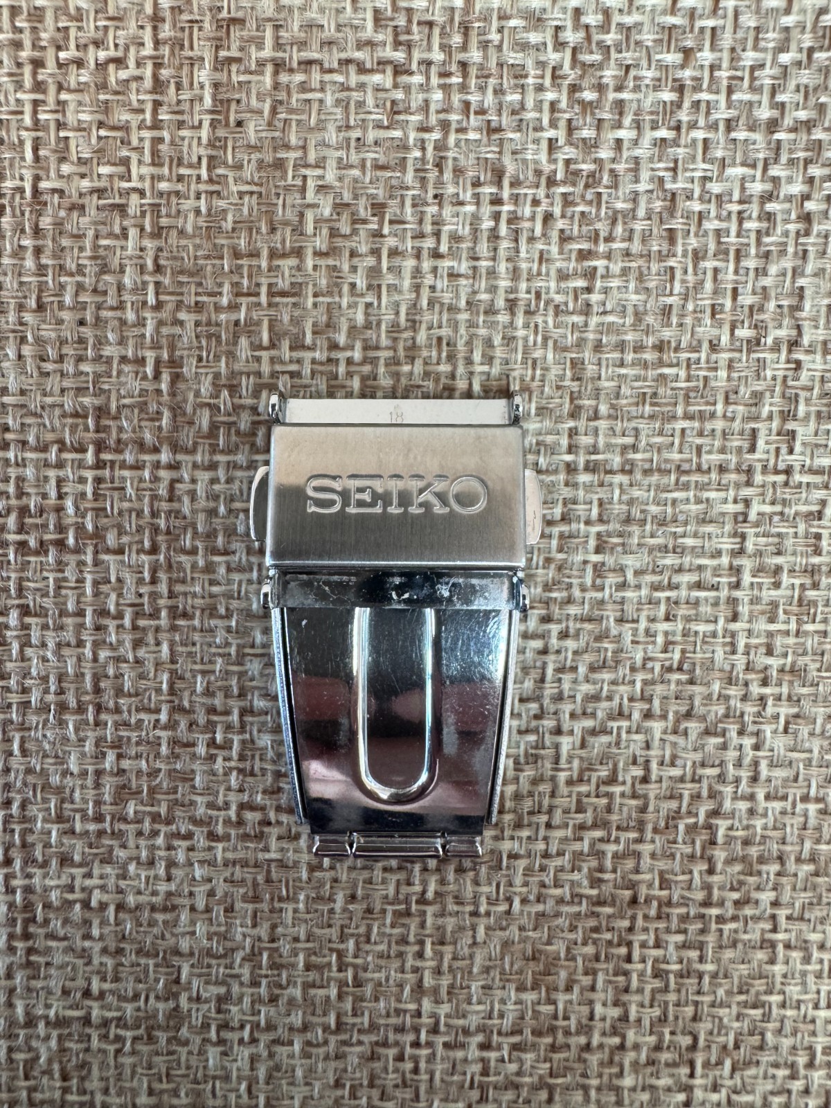 Authentic Original Seiko Double Push Button 18mm Clasp Buckle For Watch Band