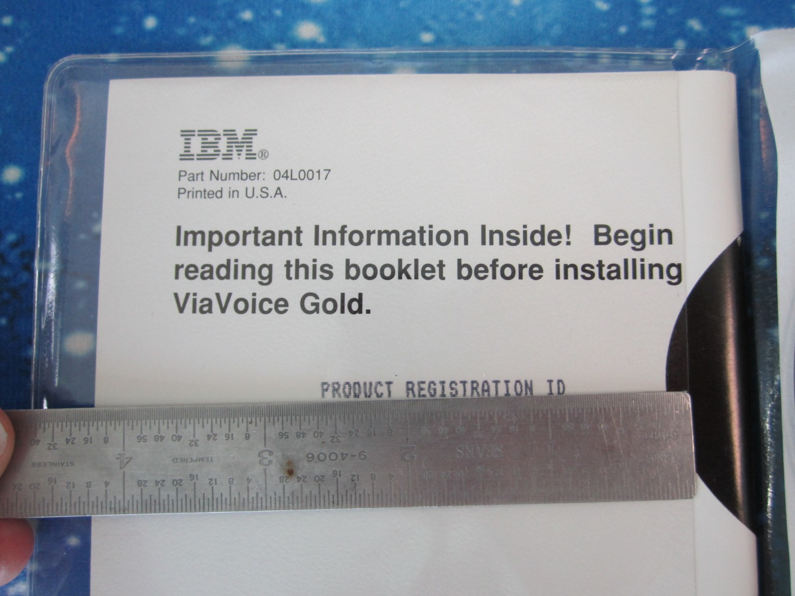Vintage IBM ViaVoice Gold for Windows 95 / Windows NT CD, Manual and Key
