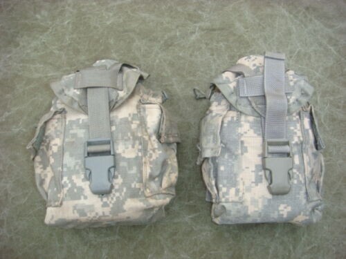 Molle II Canteen / Utility Pouch Carrier Cover ACU Digital Camo - Lot of (2) VGC