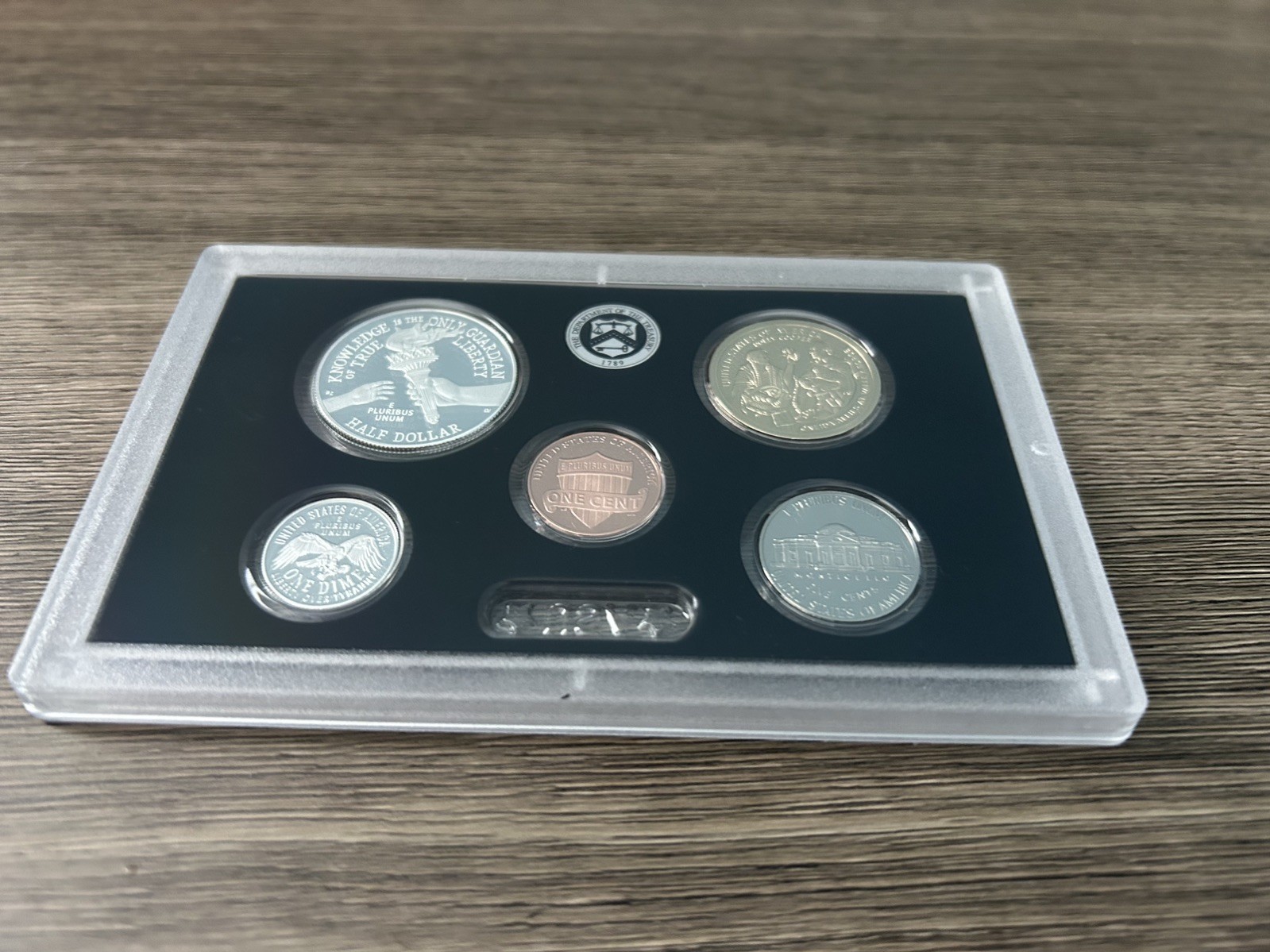 2026 S US Mint Semiquin. Silver Proof Set No Quarters. Includes COA and Box