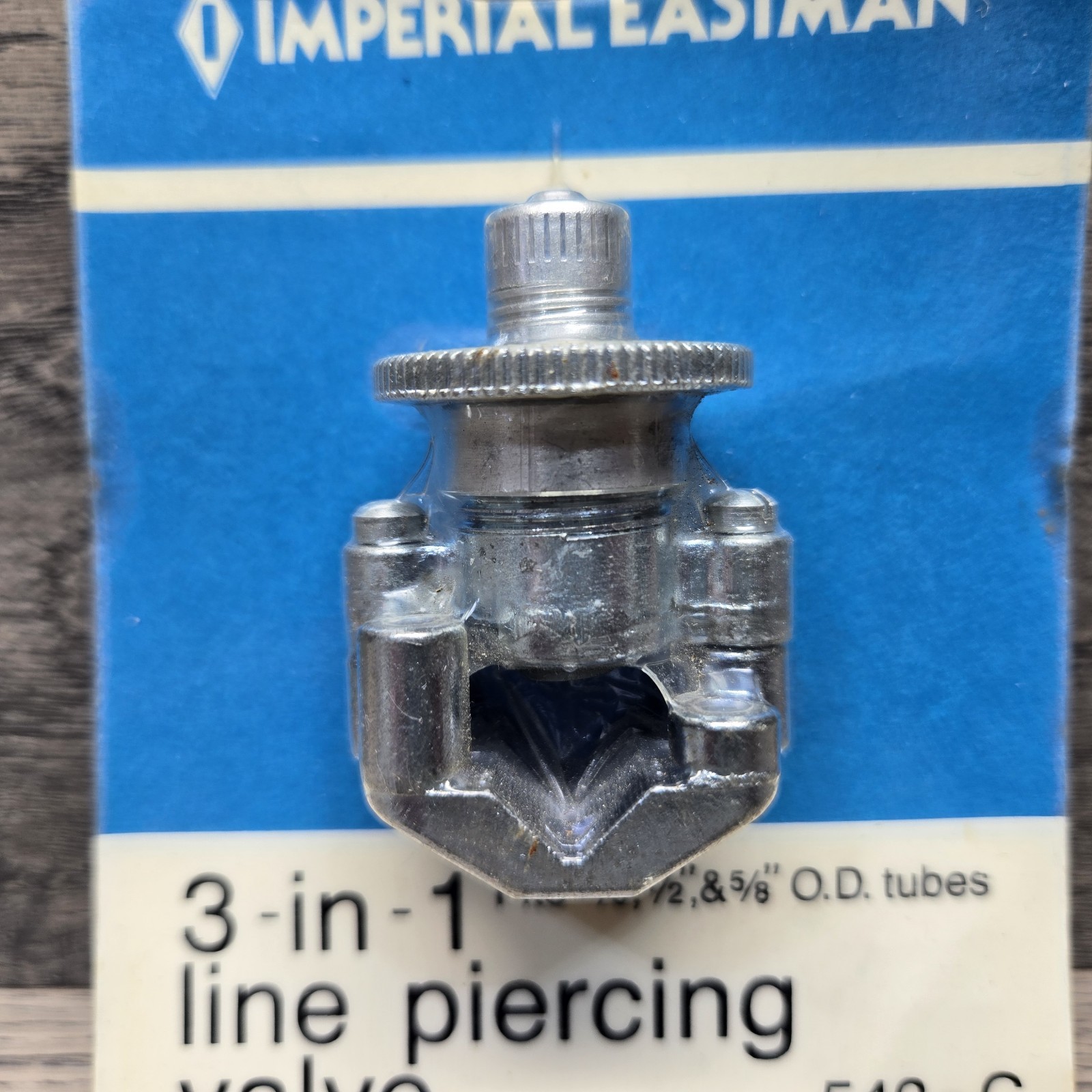 IMPERIAL EASTMAN 542-C LINE PIERCING VALVE 3-IN-1 3/8", 1/2", & 5/8" Tube O.D.
