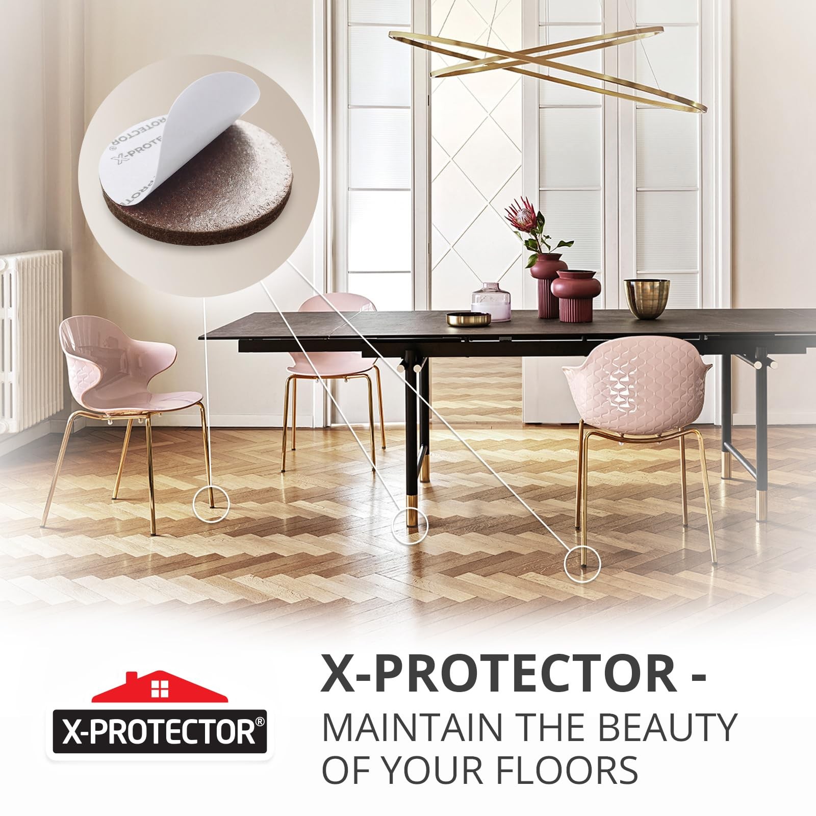 X-Protector Felt - 24 Pcs 2 - - For - Brown Felt Pads