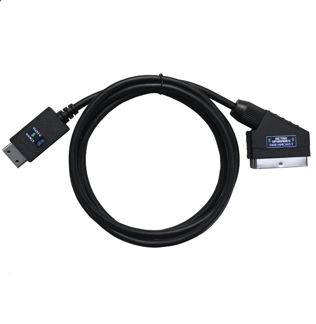 Sega Dreamcast DC RGB SCART Cable 15/31kHz 480i/480p High Quality Shielded