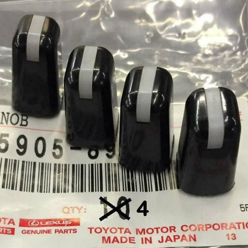 4pc AC Heater Control Knob Kit for Toyota 4Runner Pickup Land Cruiser Tacoma