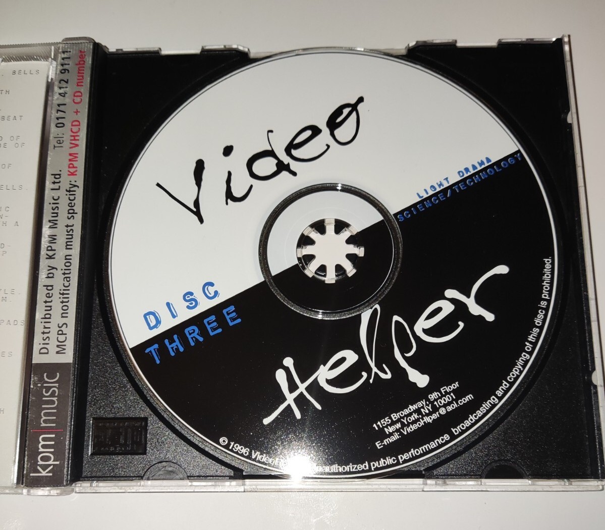 Video Helper Light Drama / Science Technology (Disc Three) Samples CD .