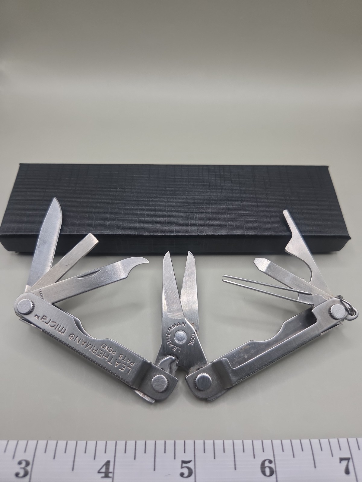 Leatherman Micra Stainless Steel Multi-Tool Scissors Knife Keychain USAi