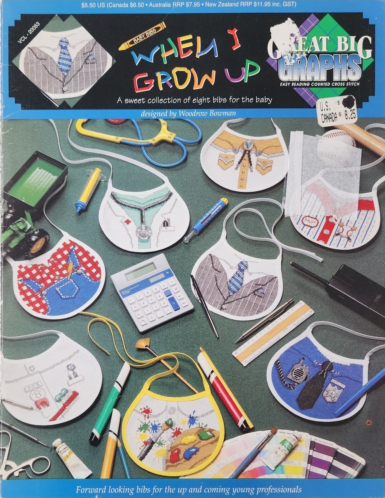 Baby Children When I Grow Up Bibs Cross Stitch Patterns By Great Big Graphics