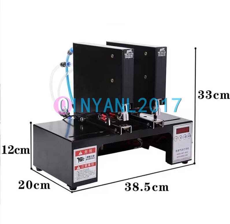 Double Head Automatic Electric Stapler Binding Machine Pneumatic Bookbinding