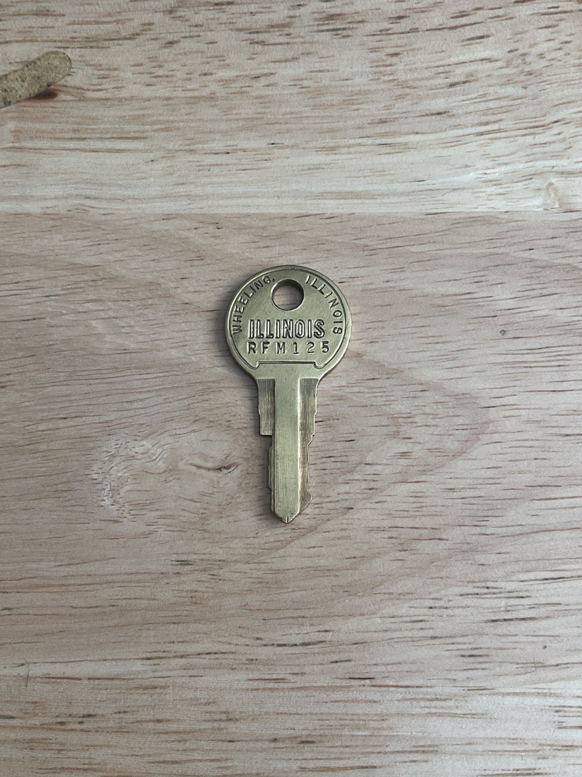 Illinois Lock Key # RFM 125