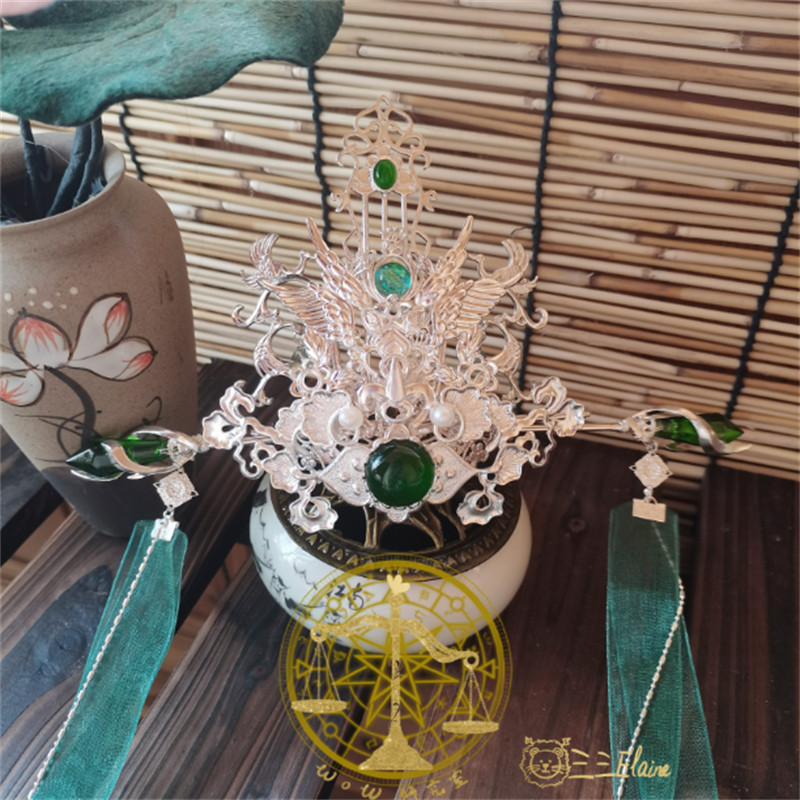 Scum Villain Self Saving System Shen Qingqiu Hair Crown Tassle Hairpin headdress