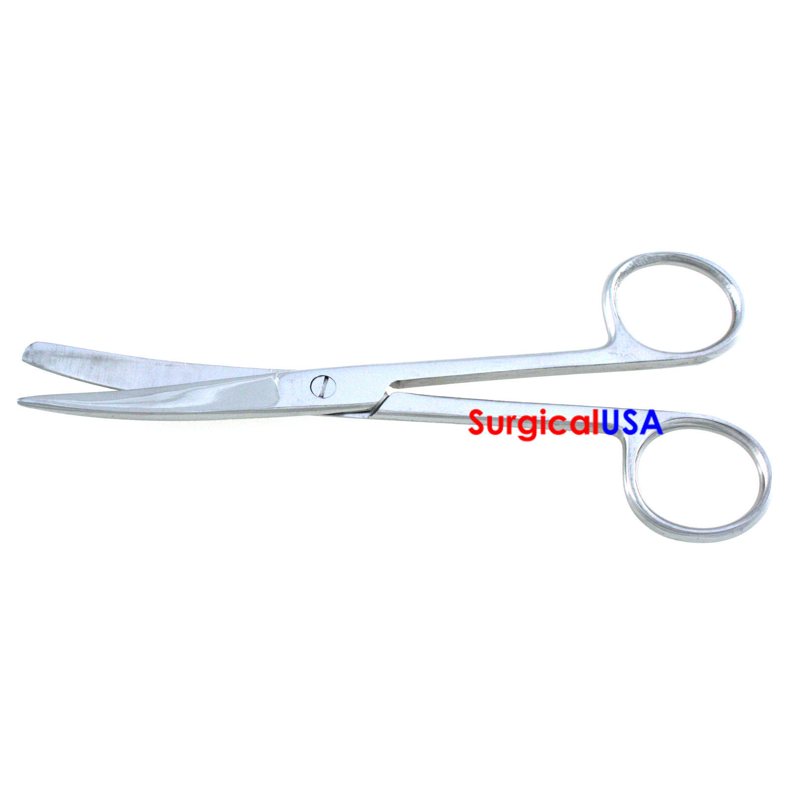 Super Cut Operating Scissors 4.5" Curved Sharp/Blunt Serrated Blade Pack of 2