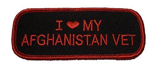 I LOVE HEART MY AFGHANISTAN VET PATCH OEF OPERATION ENDURING FREEDOM SUPPORT