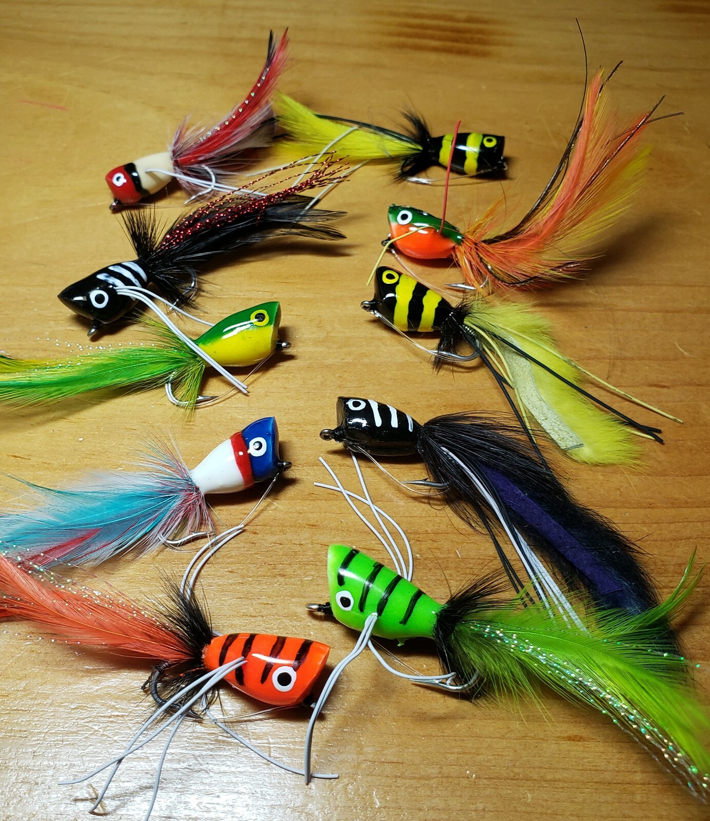 Bass Poppers, Bass Popper #2, Salt water Popper, Popper Fly, Fly Rod Popper