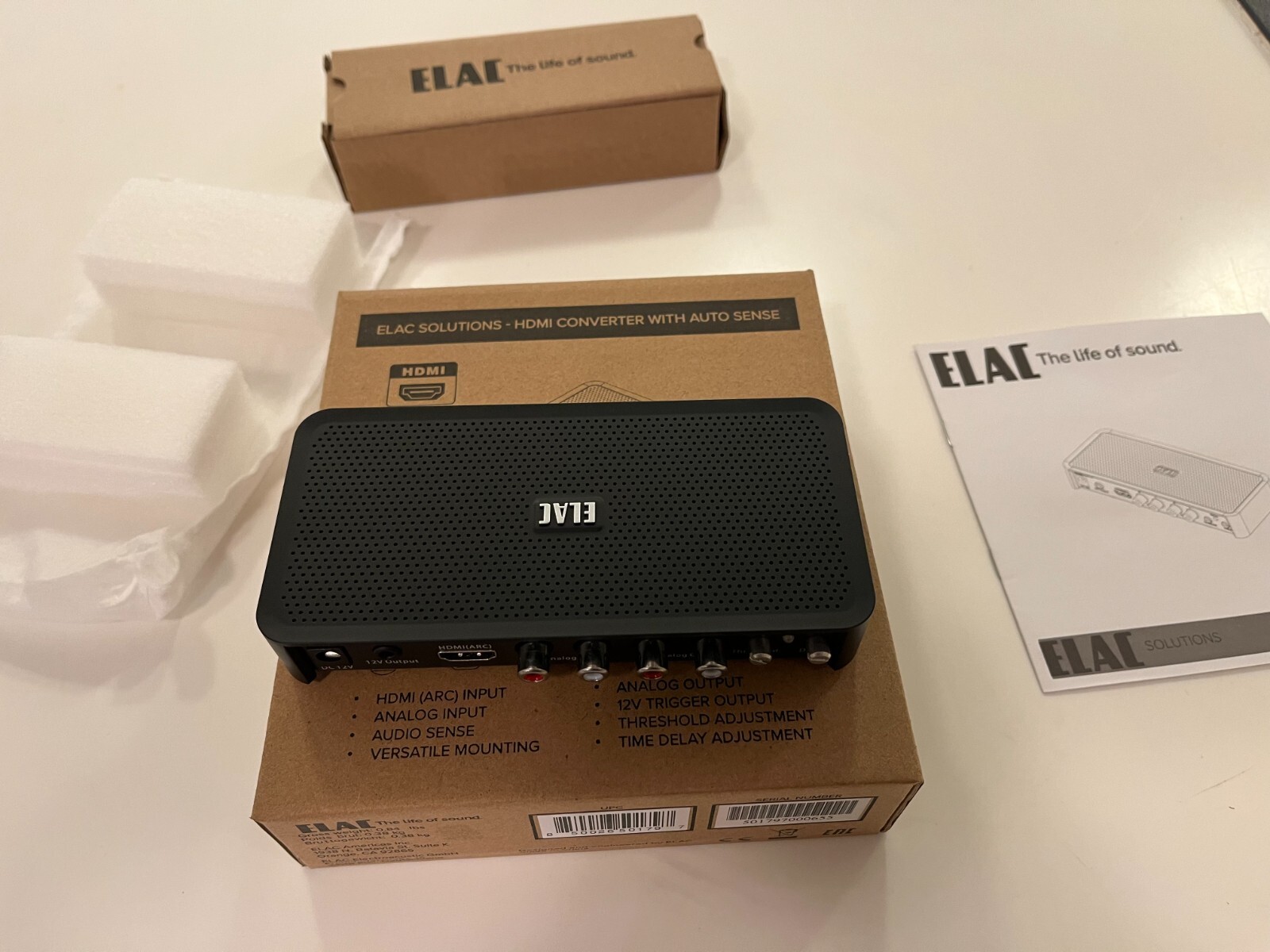 ELAC HDX21 HDMI ARC TO VARIABLE ANALOG CONVERTER