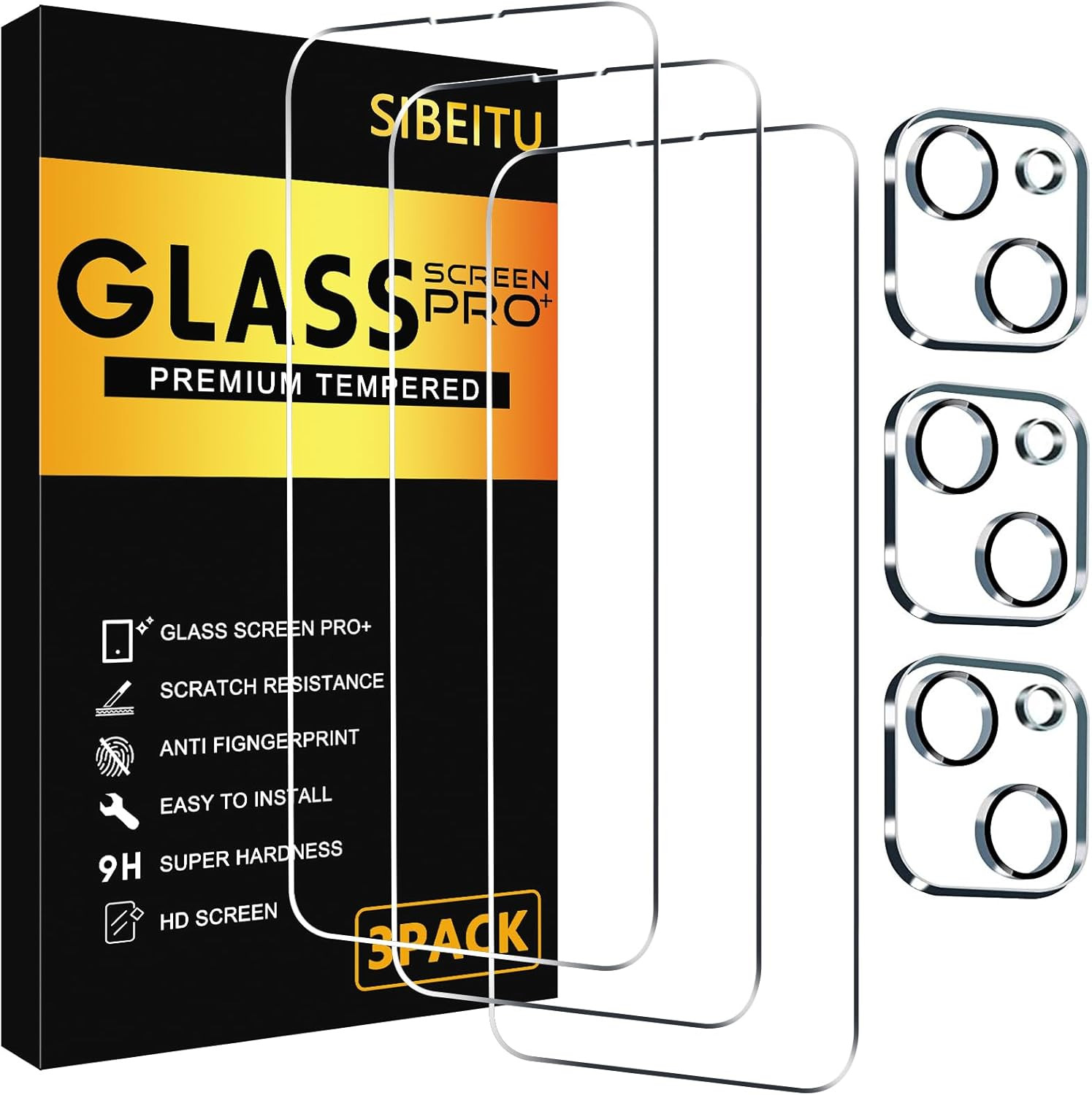 Protector De Pantalla y Lente Camara Vidrio Templado Cristal Para iPhone 14 PLUS