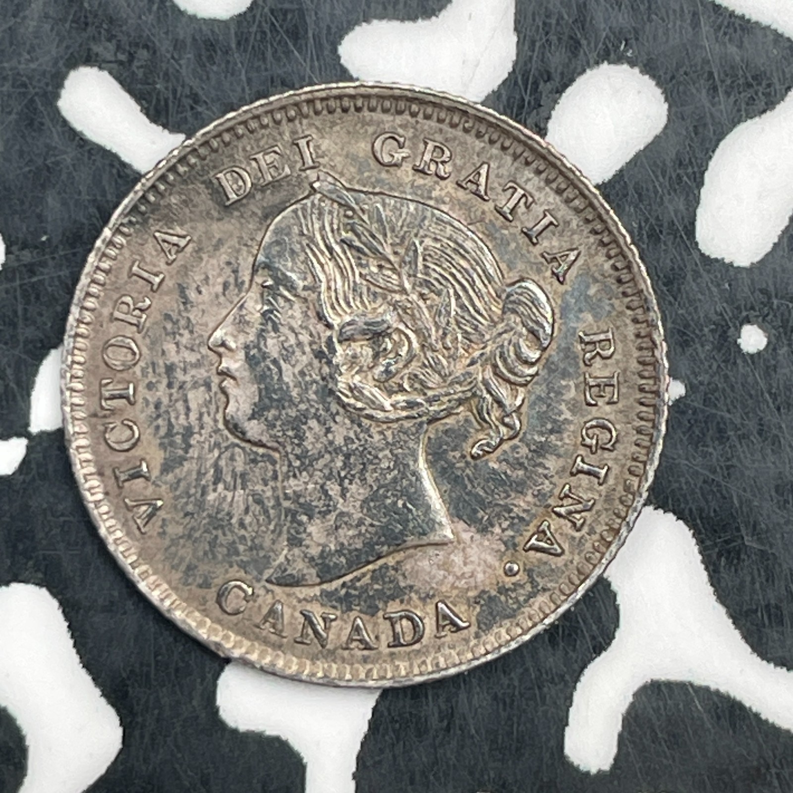 1896 Canada 5 Cents Lot#JM1722 Silver! Nice!