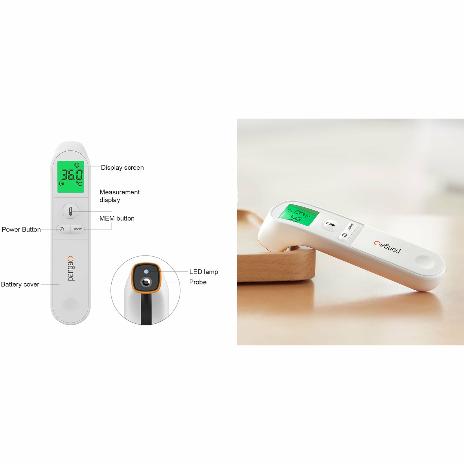 Endure Diagnostic Kit, Thermometer Infrared No-Contact & Pulse Oximeter