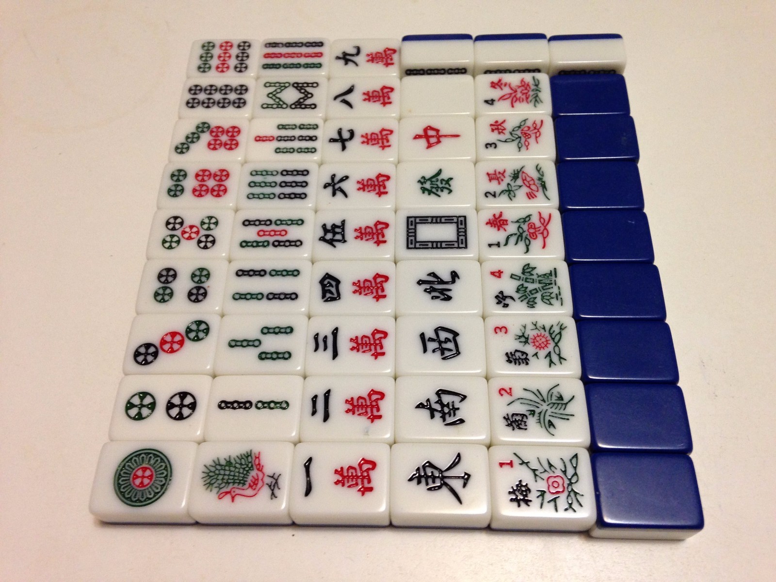 Blue 2-Tone Tiles -Replace/Joker MahJong 1960s_#2