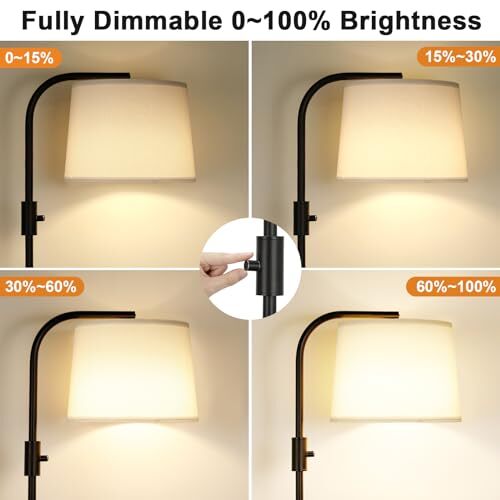 Floor Lamp for Living Room Bedroom,Modern LED Floor Lamp with white(9W Bulb)
