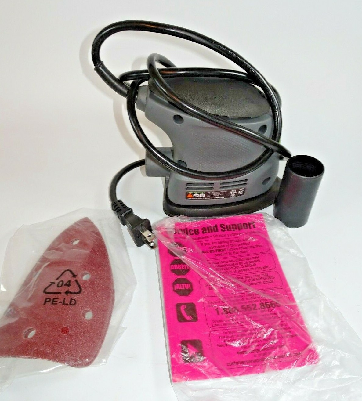 Genesis GPS080 Corner Palm Sander for Regular & Corner Sanding with Palm Grip