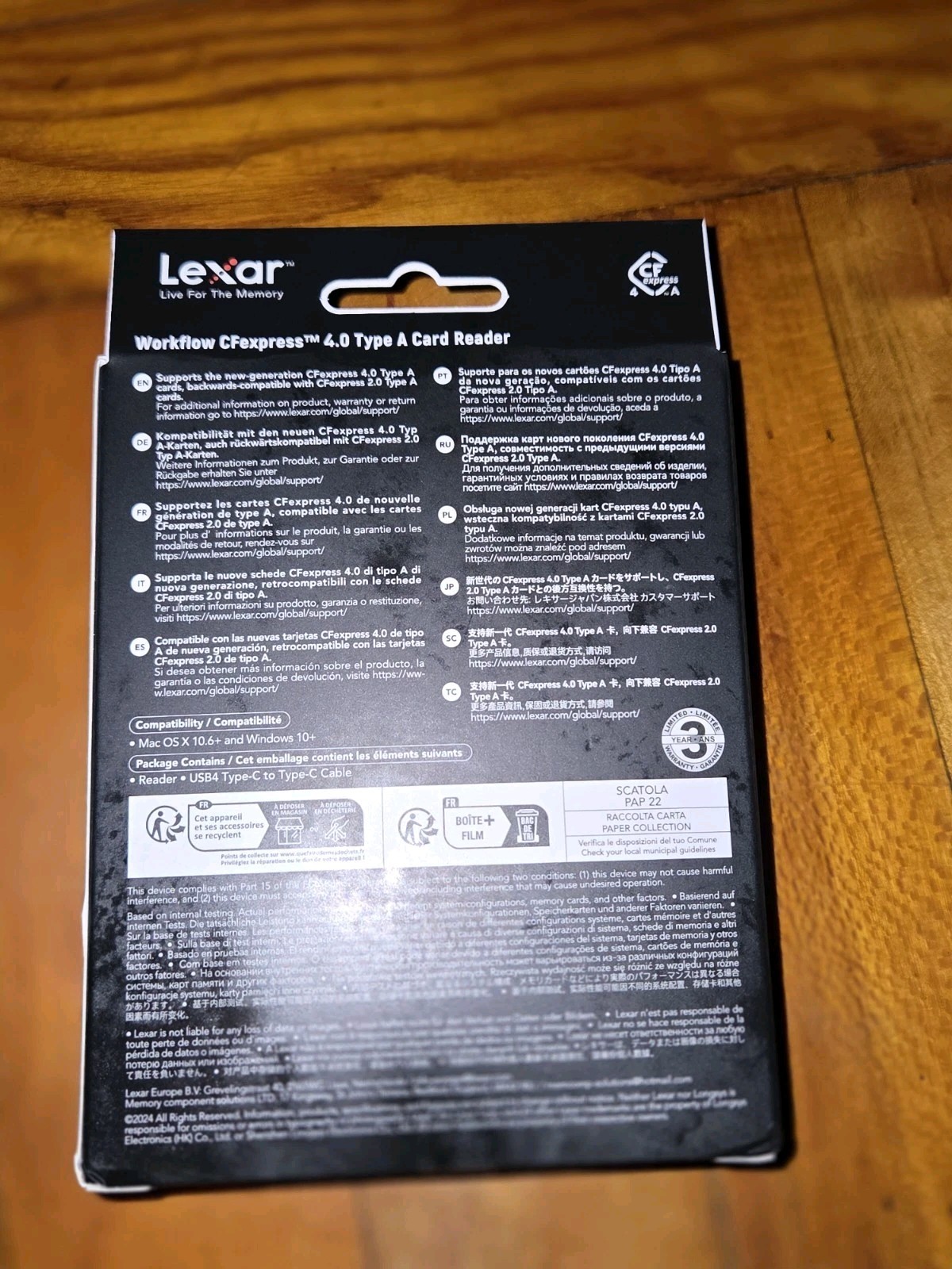 Lexar Workflow CFexpress Type A 4.0 Card Reader Up to 40Gbps USB-C