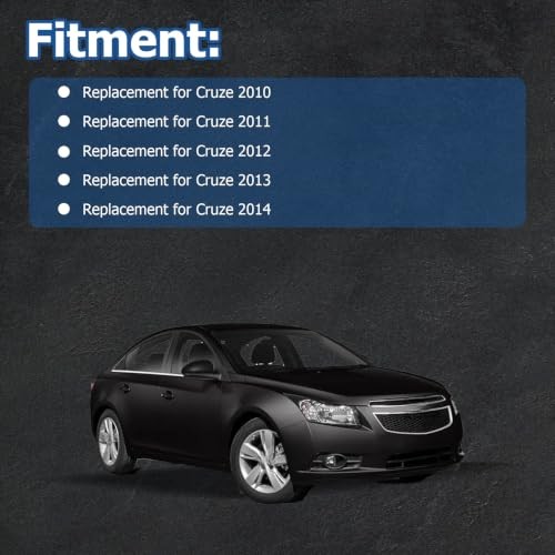 Fog Lights Assembly Replacement for 2010-2014 Chevy Cruze with Bulbs &