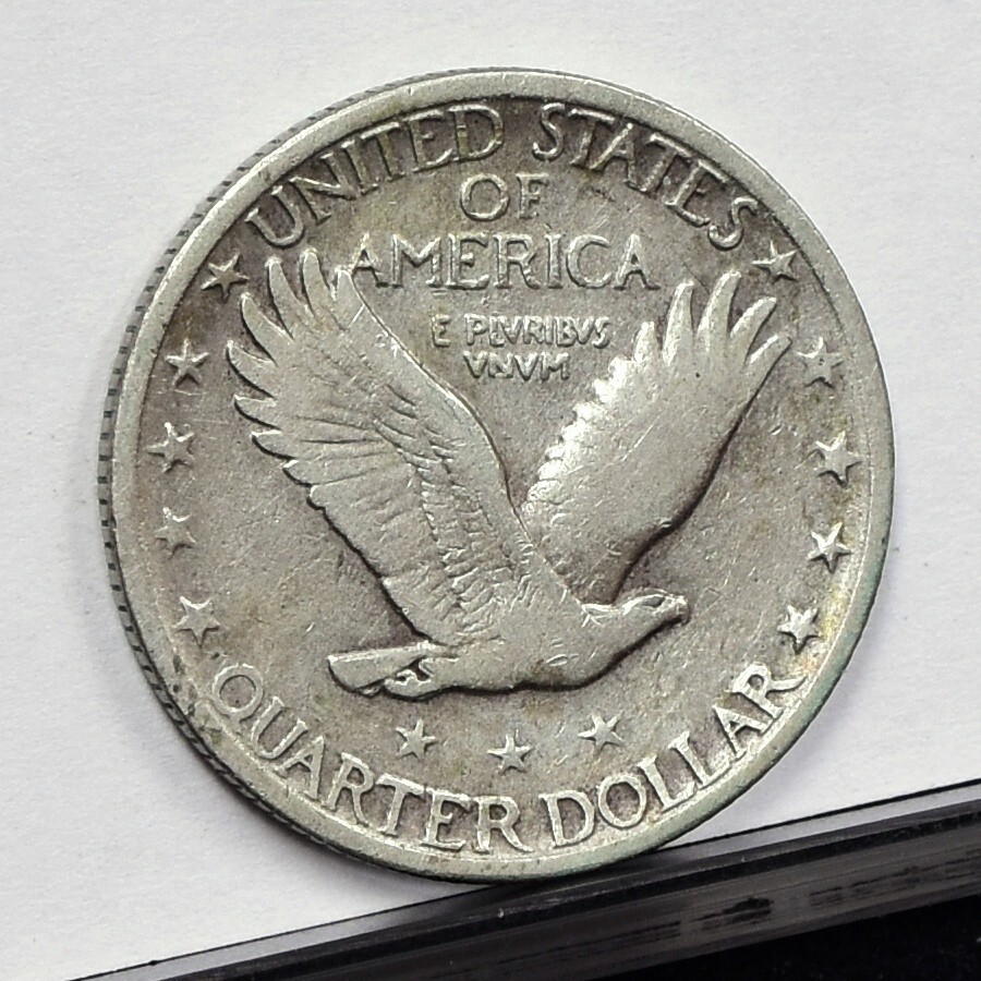 1927-S Standing Liberty Quarter - Fine Details, Old Cleaned (#59205-L)