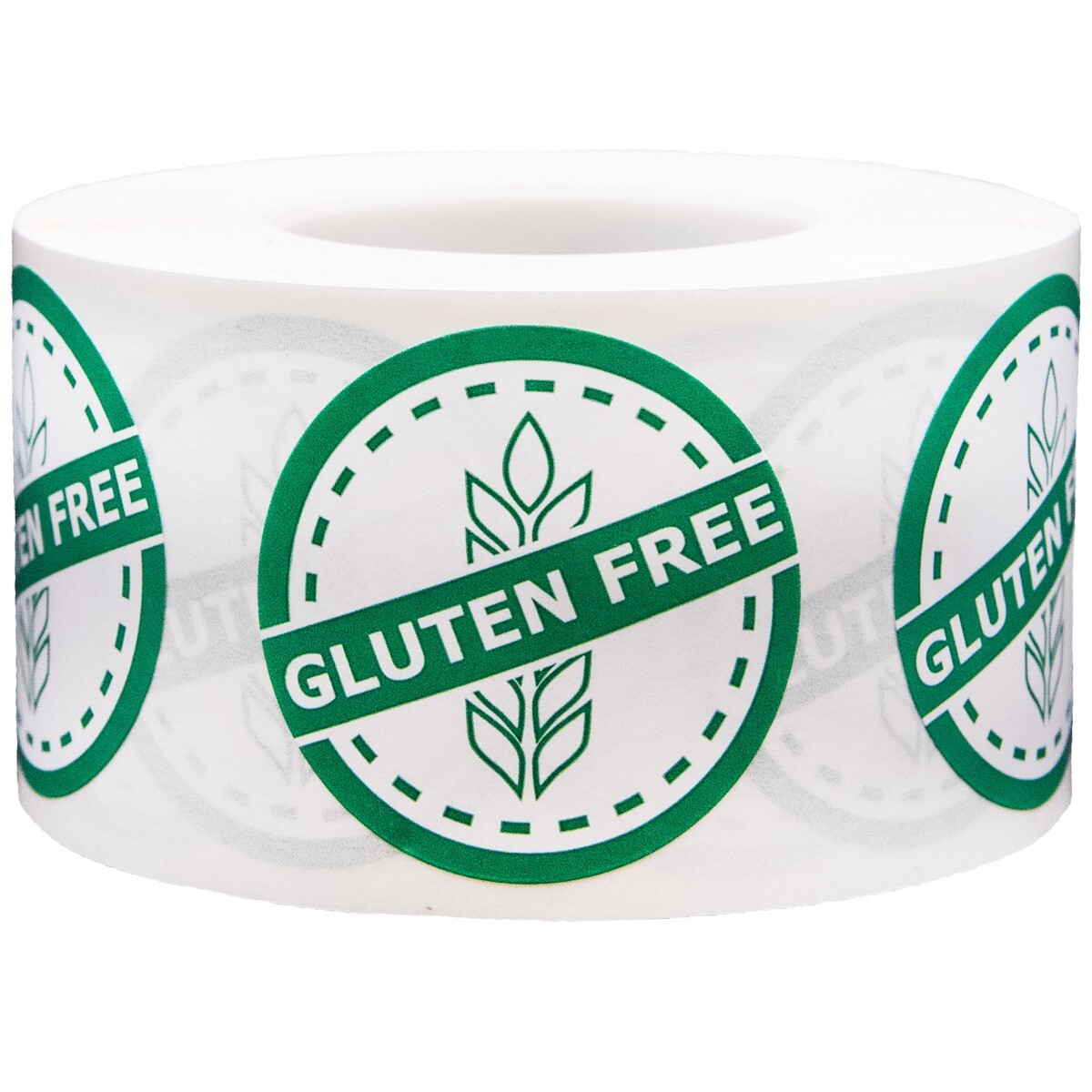 Gluten Free Food Rotation Labels 1 1/4 Inch Round Dots 500 Adhesive Stickers